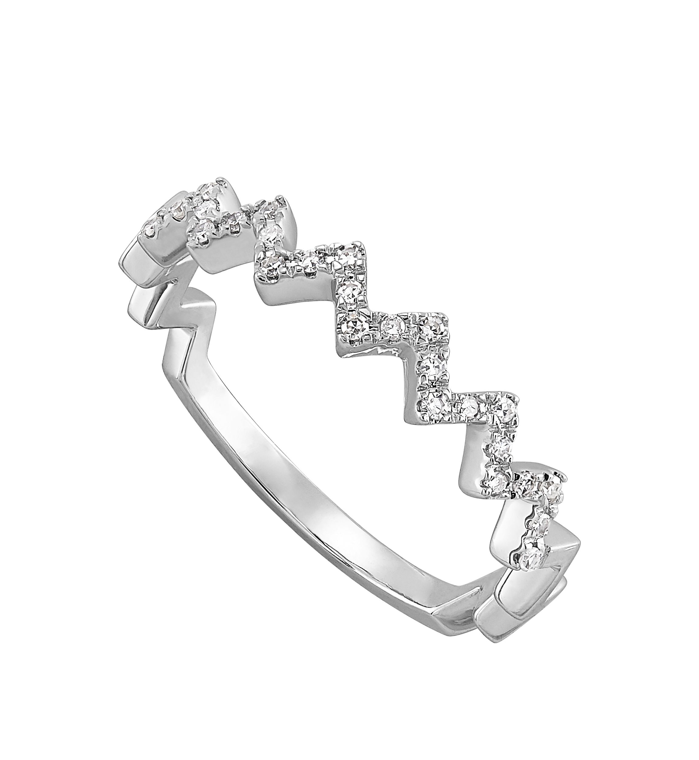  1/10 ct. t.w. Diamond Ring in 10K White Gold 