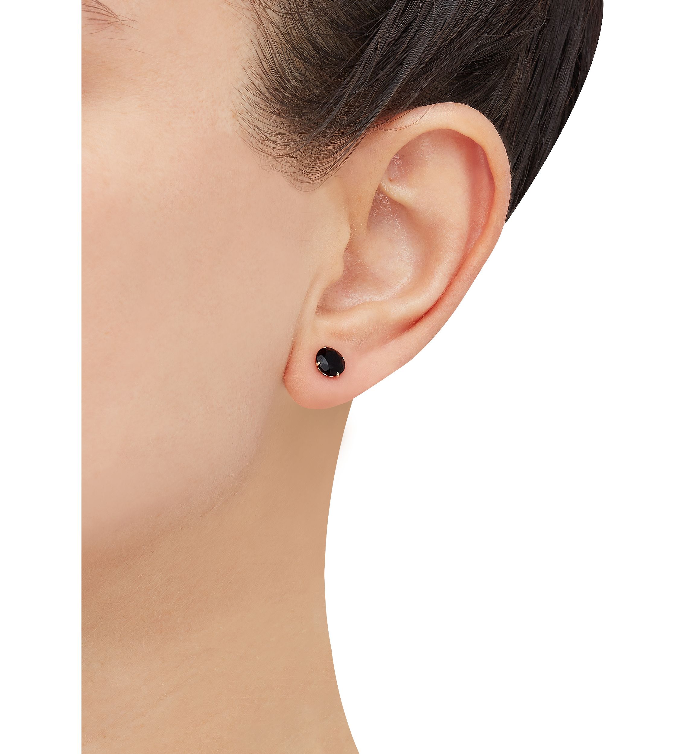 Onyx Stud Earrings in 10K Yellow Gold