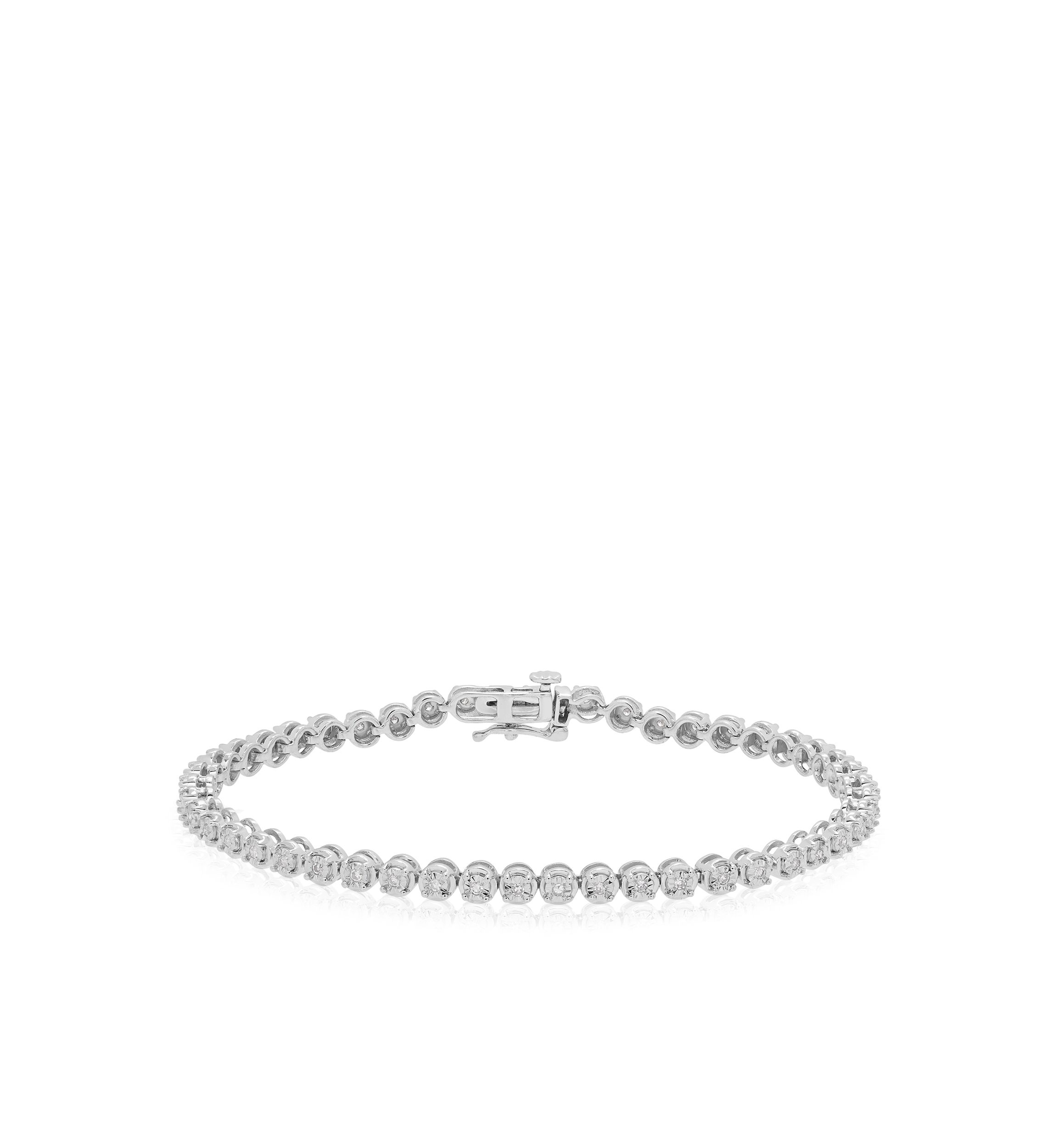 0.34 ct. t.w. Diamond Bracelet in 10K White Gold