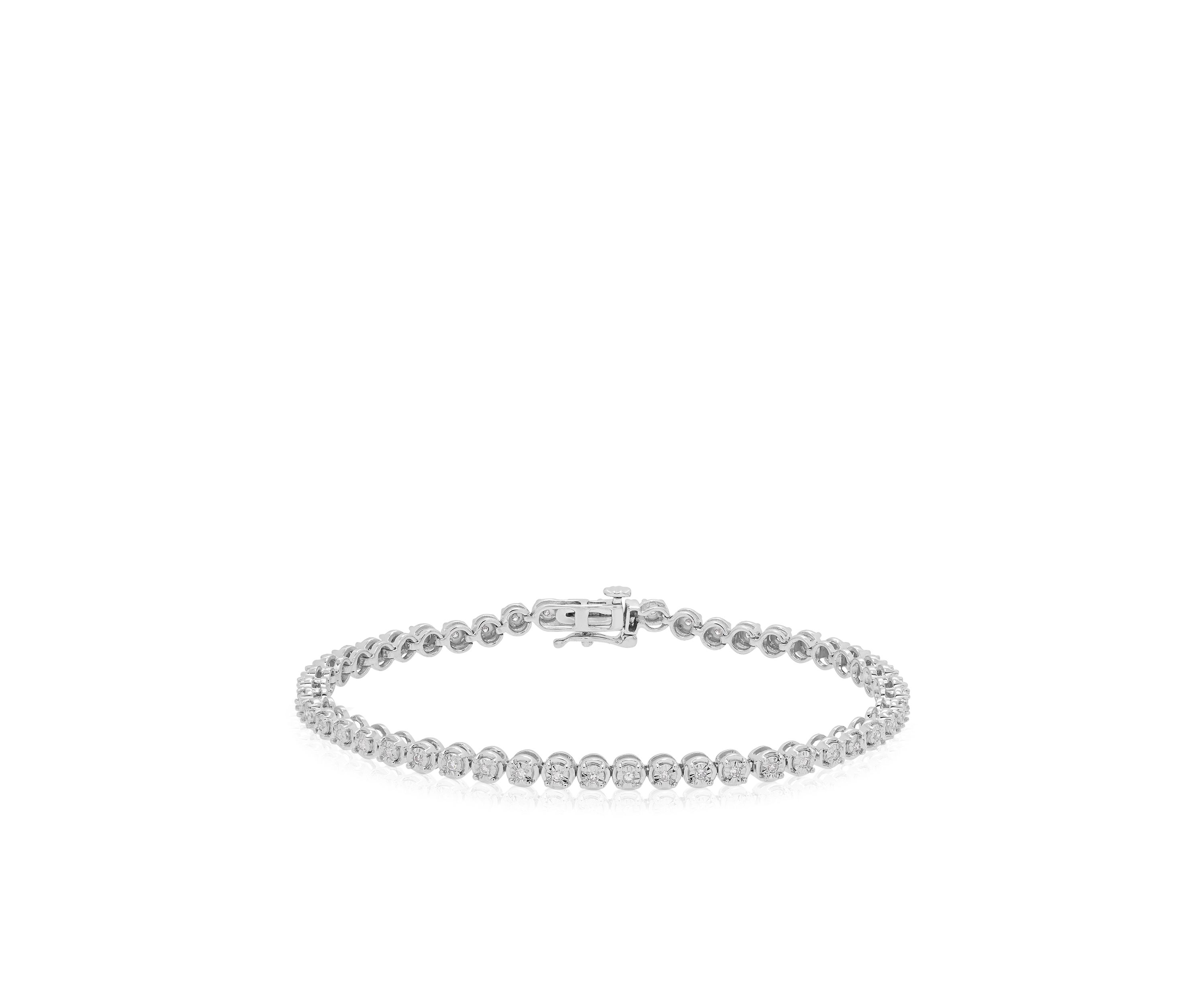 0.34 ct. t.w. Diamond Bracelet in 10K White Gold