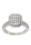 1/4 ct. t.w. Diamond Ring in Sterling Silver 