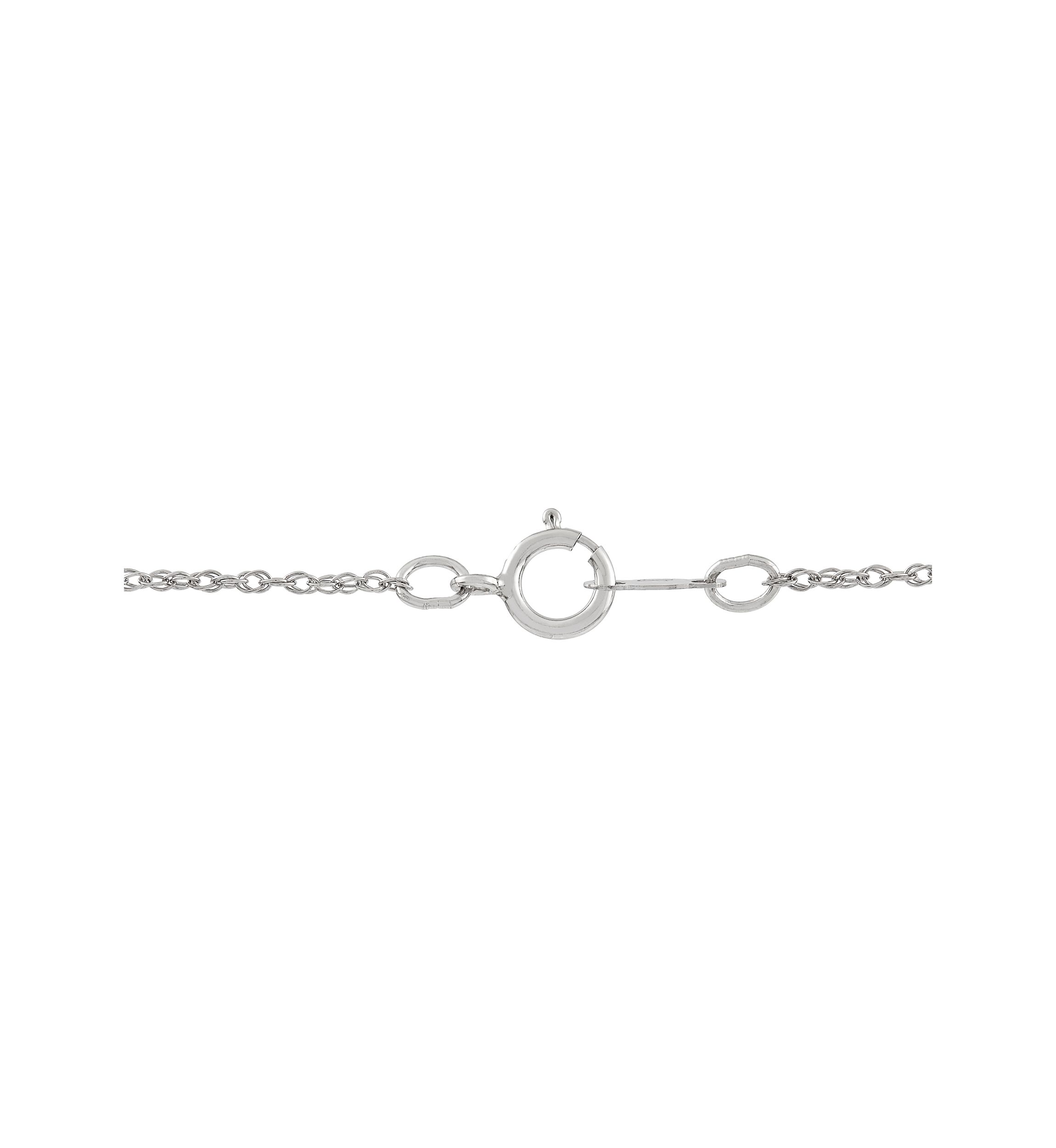 1/10 ct. t.w. Lab Grown Diamond and Lab Grown Sapphire Heart Pendant Necklace with 18" Rope Chain in Sterling Silver
