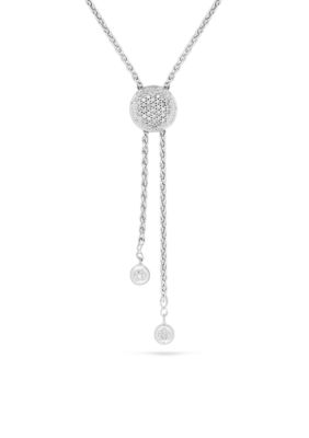 Belk & Co. Diamond Bolo Necklace in Sterling Silver | belk