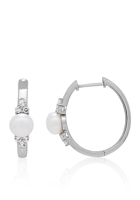 Belk & Co. Freshwater Pearl and White Topaz