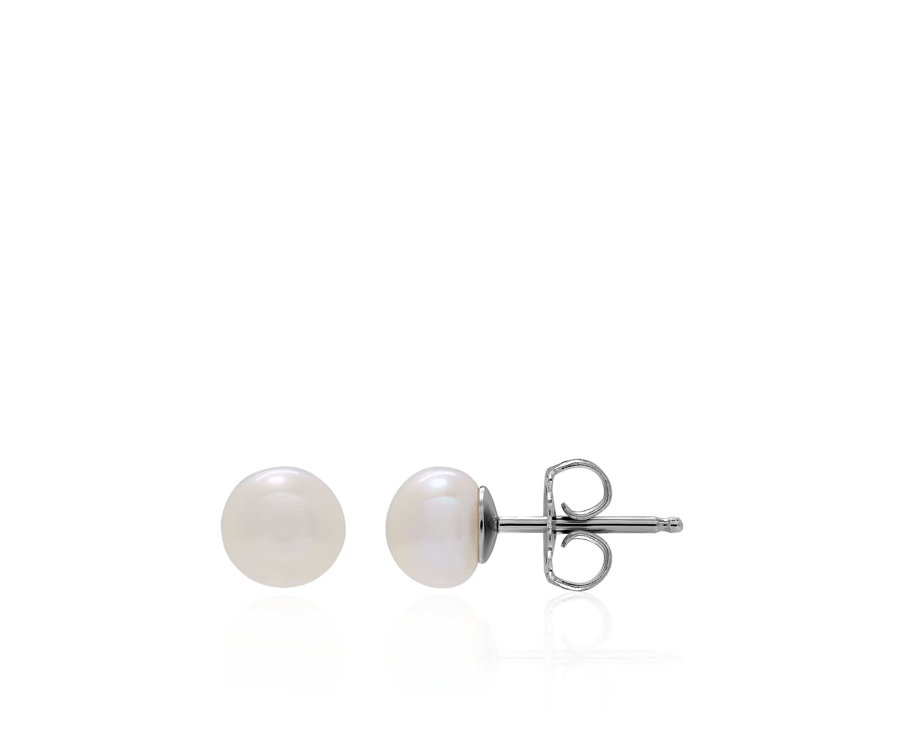 Freshwater Pearl Earrings in Sterling Silver