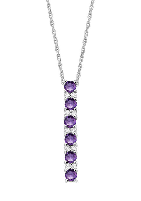 Belk & Co. Amethyst and Created White Sapphire