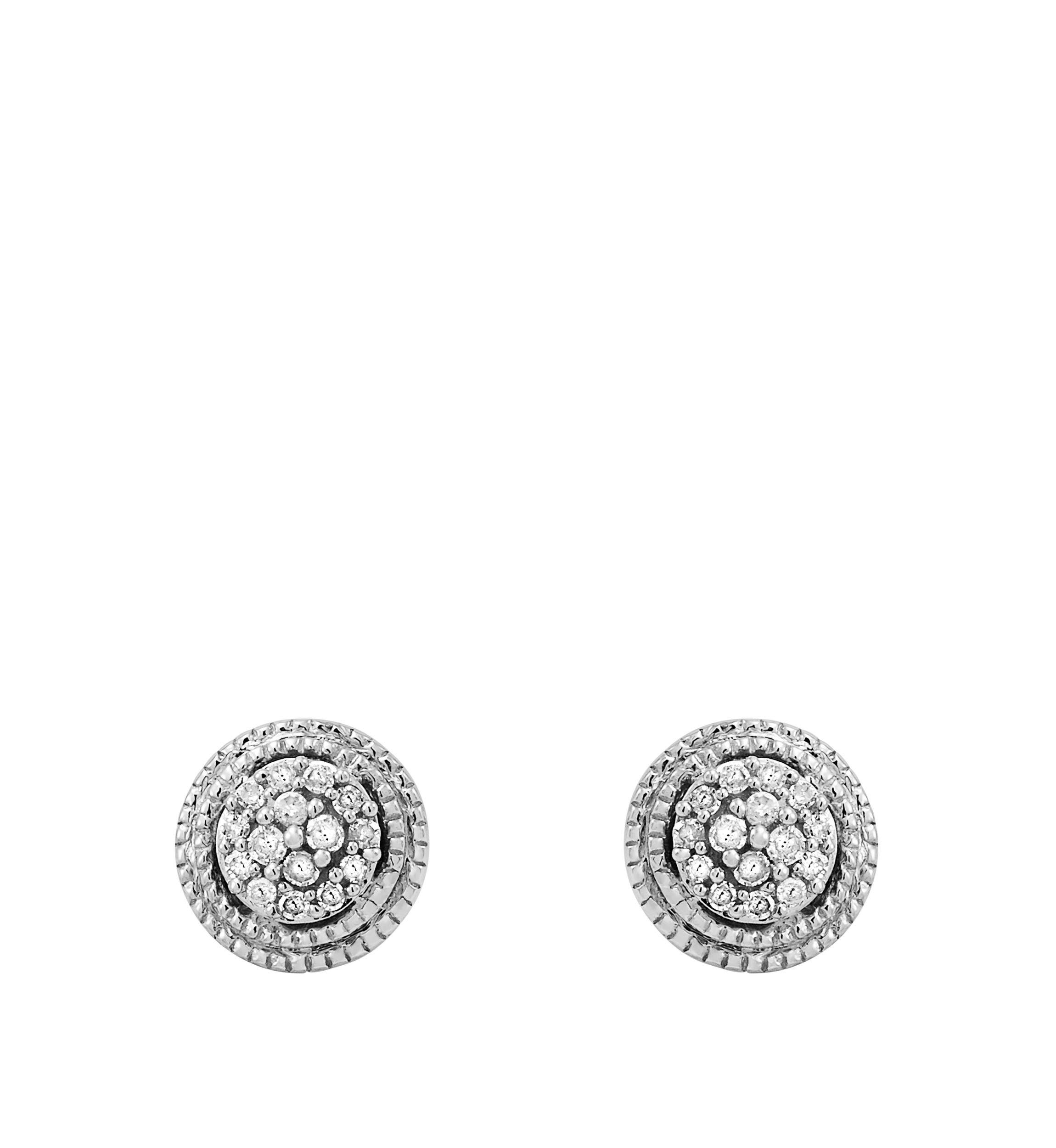 1/10 ct. t.w. Diamond Earrings in Sterling Silver 