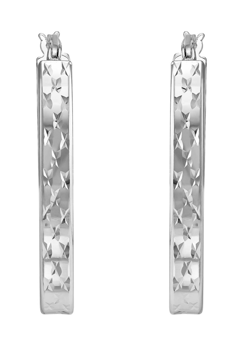Hoop Earrings in Sterling Silver