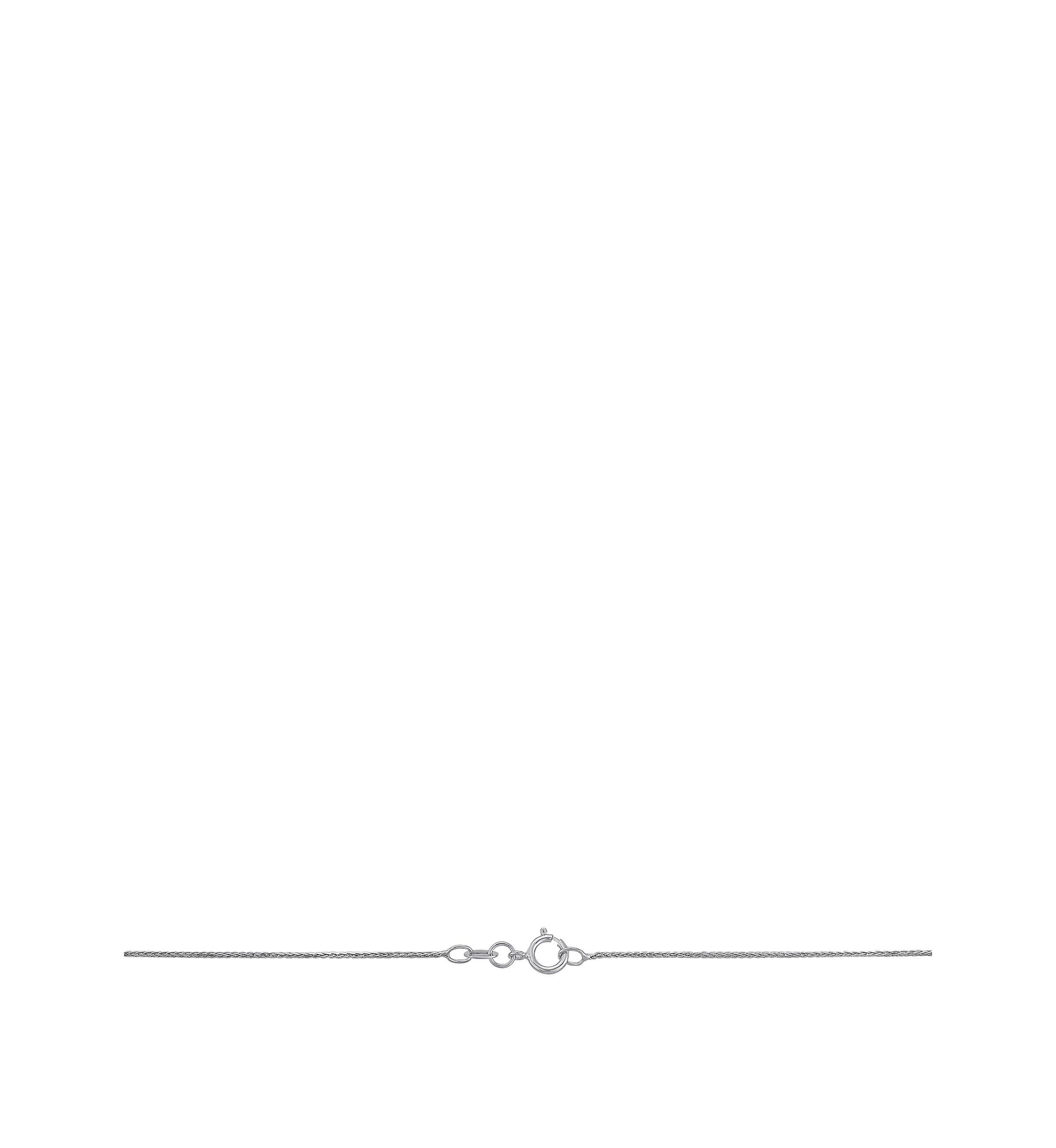 Round Chain Necklace in 14K White Gold 