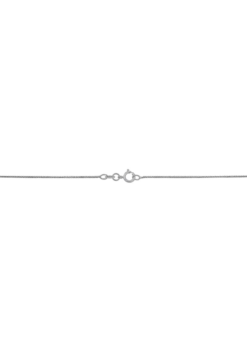 0.8 Millimeter Round Wheat Chain in 14K White Gold