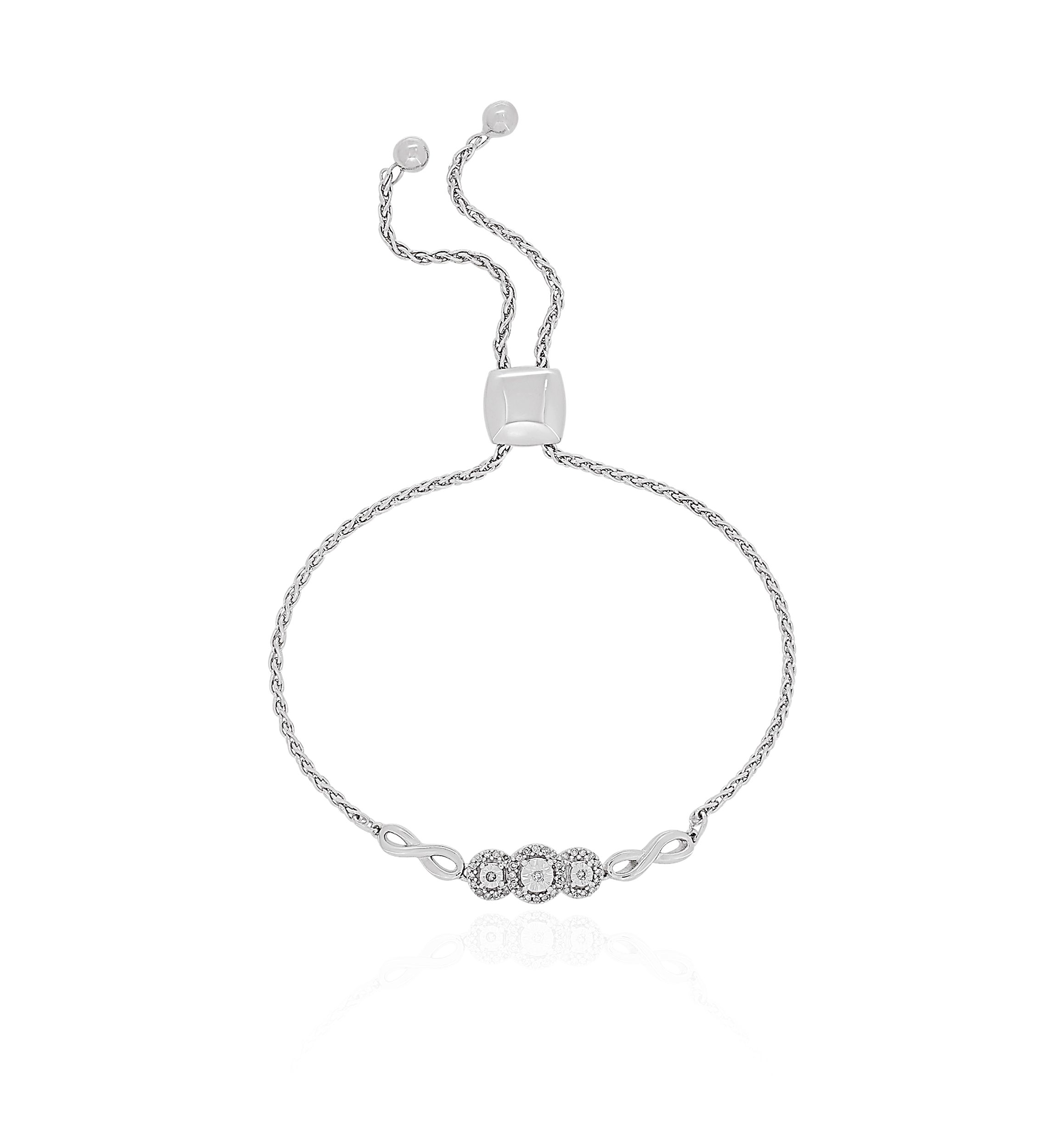 Diamond Bracelet in Sterling Silver