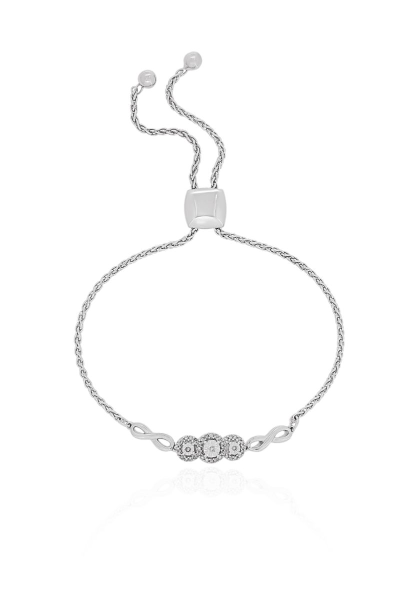 Diamond Bracelet in Sterling Silver
