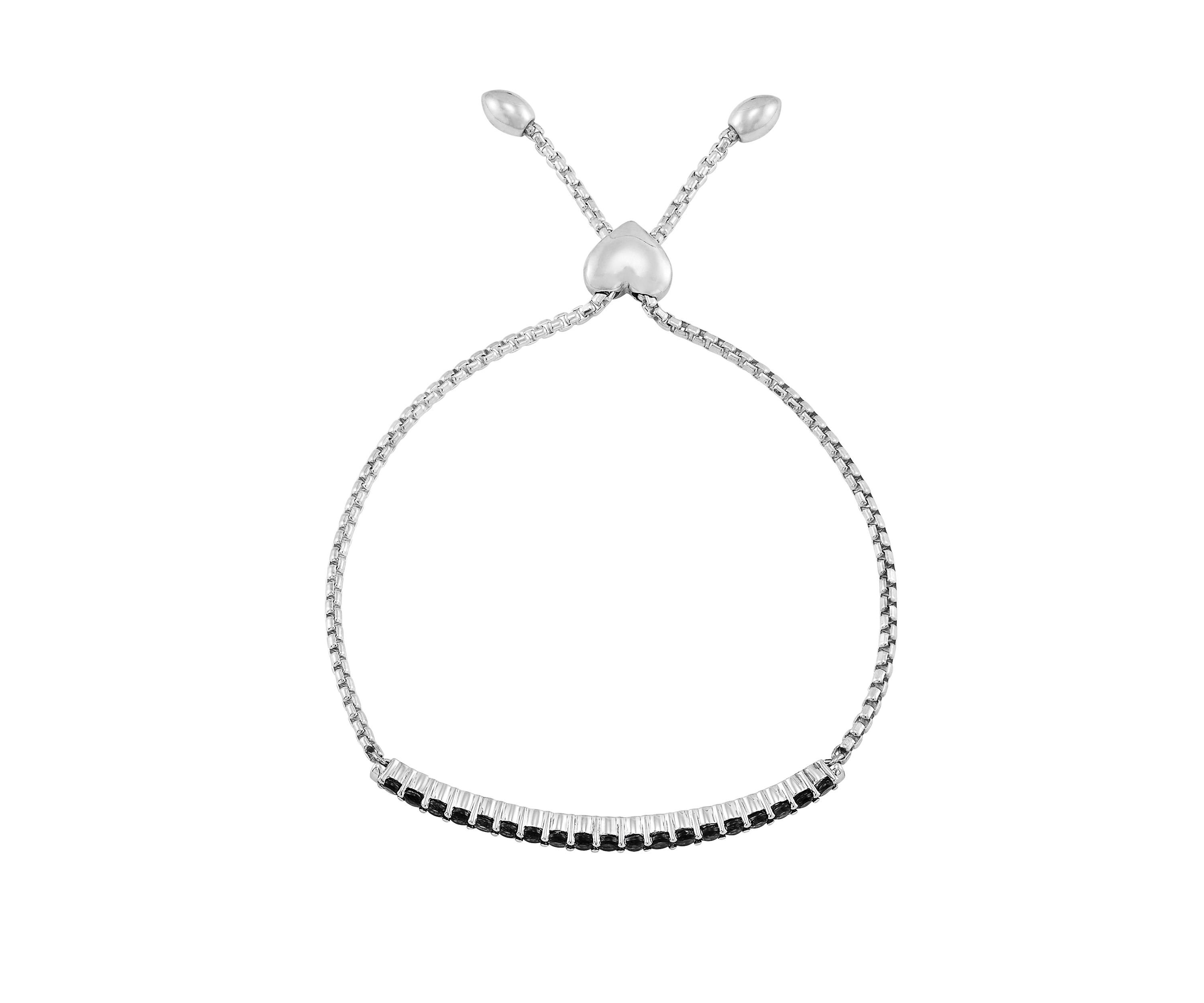  1.14 ct. t.w. Onyx Bracelet in Sterling SIlver
