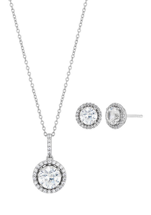 Belk & Co. Created White Sapphire Set in