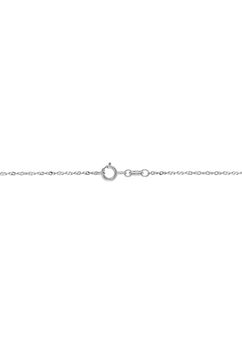 Blue Topaz & Diamond Pendant in Sterling Silver