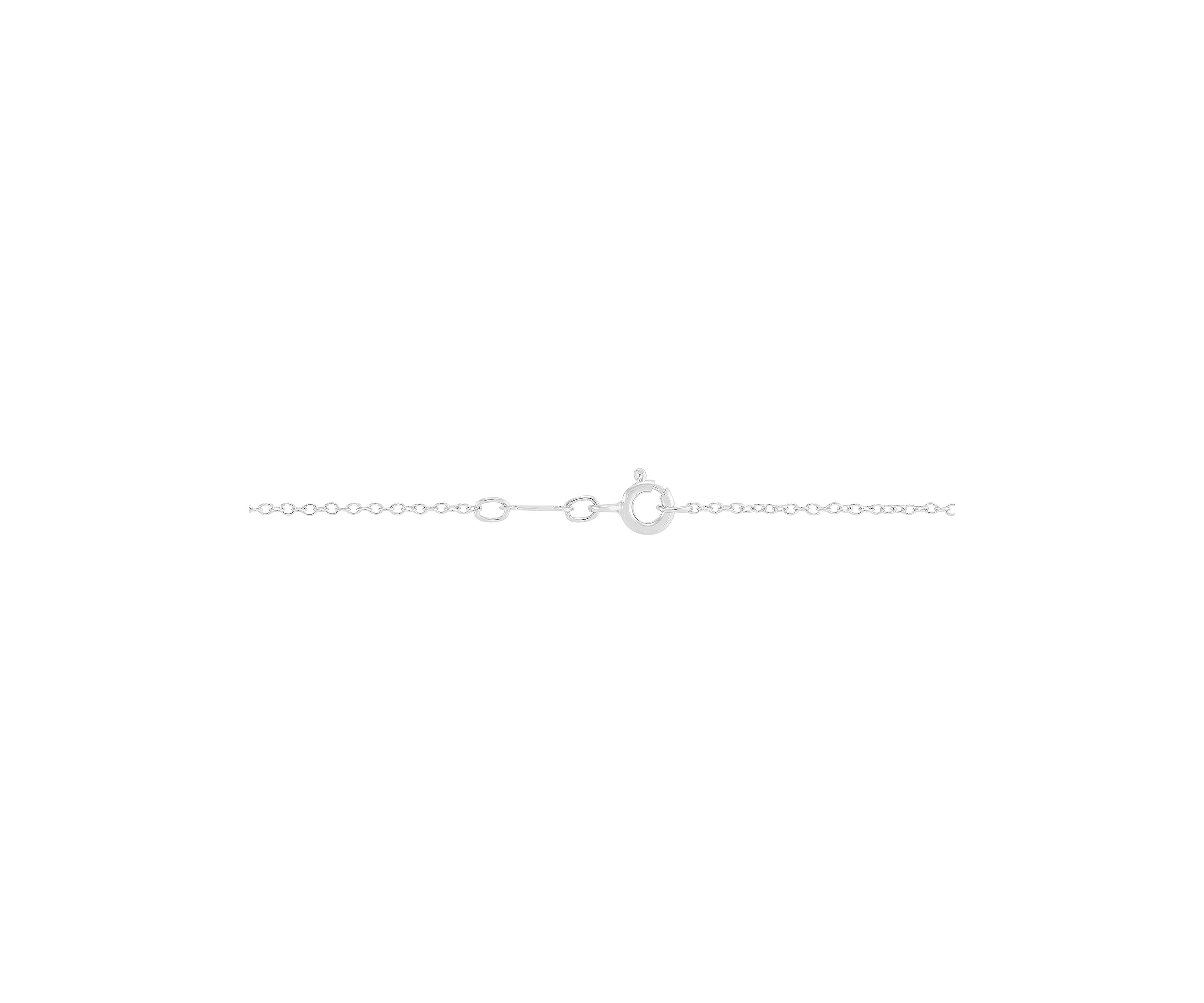 Lab Grown Heart Shape White Sapphire and Diamond Accent Pendant Necklace with 18" Cable Chain in Sterling Silver
