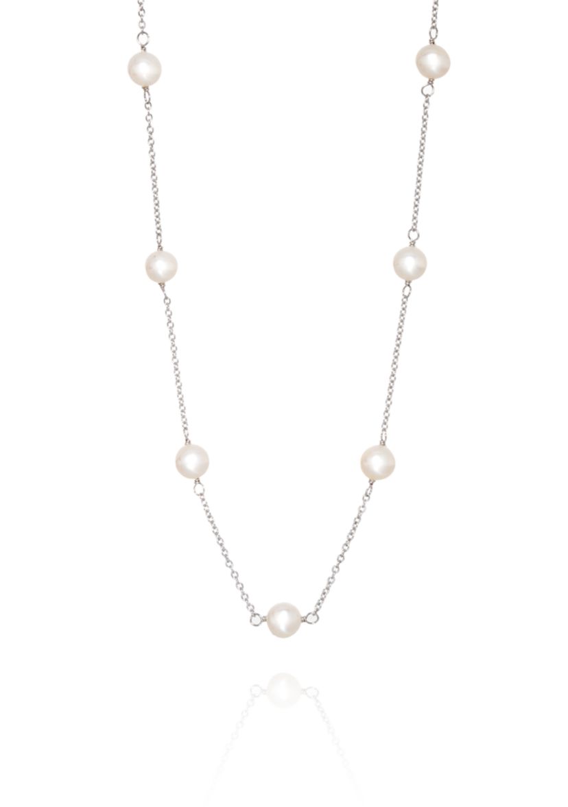 Freshwater Pearl Necklace in Sterling Silver