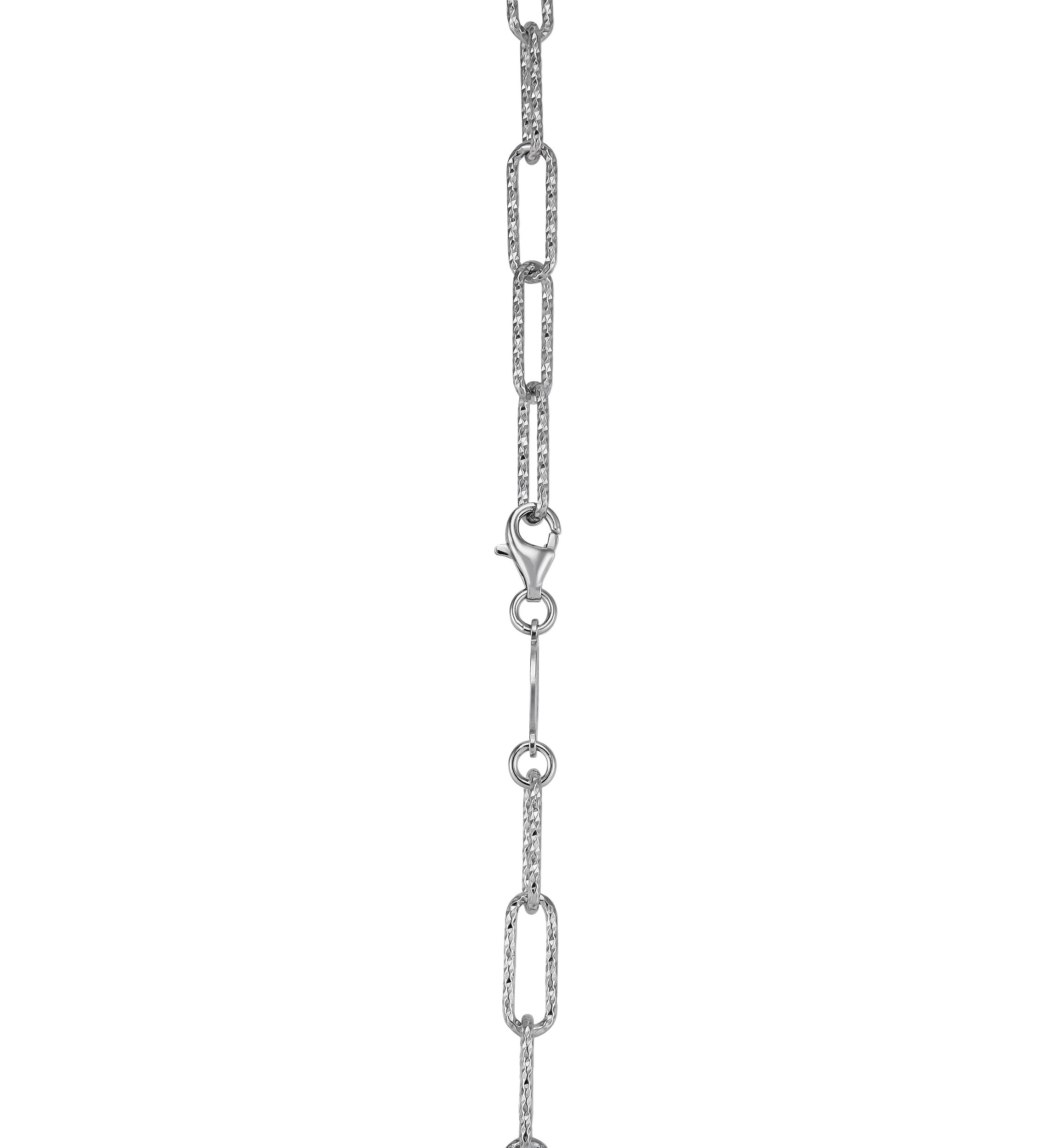 Paperclip Chain Necklace in Sterling Silver