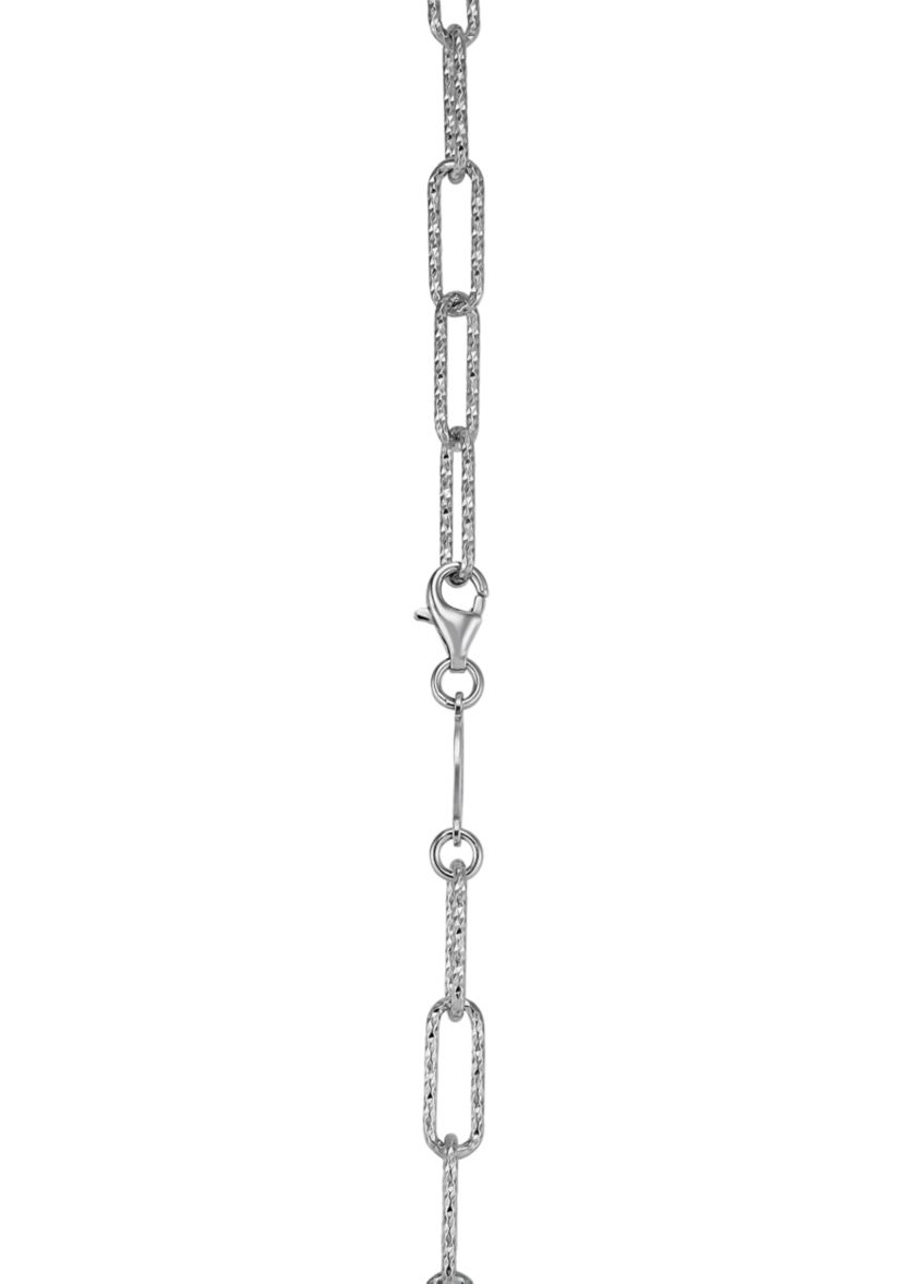 Paperclip Chain Necklace in Sterling Silver