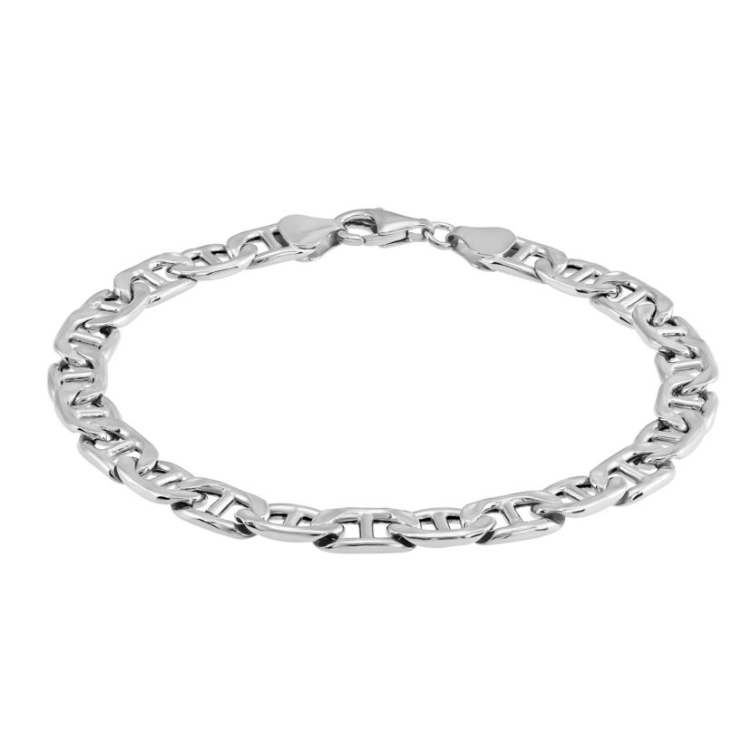 Sterling Silver 1.8mm Mariner Chain Bracelet