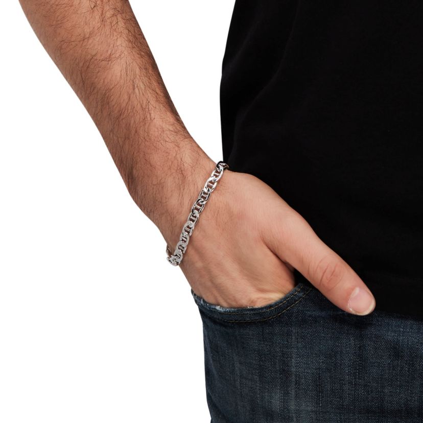 Sterling Silver 1.8mm Mariner Chain Bracelet