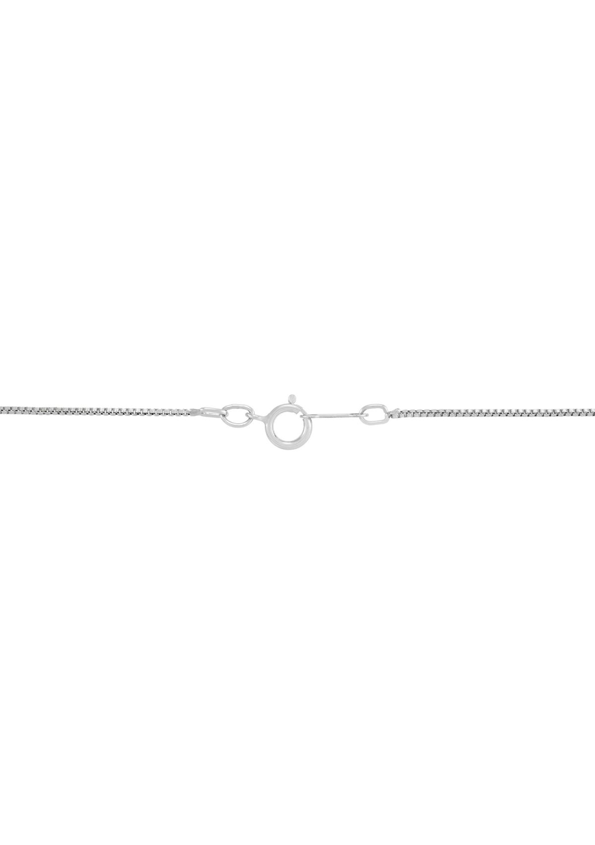 Heart Locket with 18" Box Chain Necklace in Sterling Silver