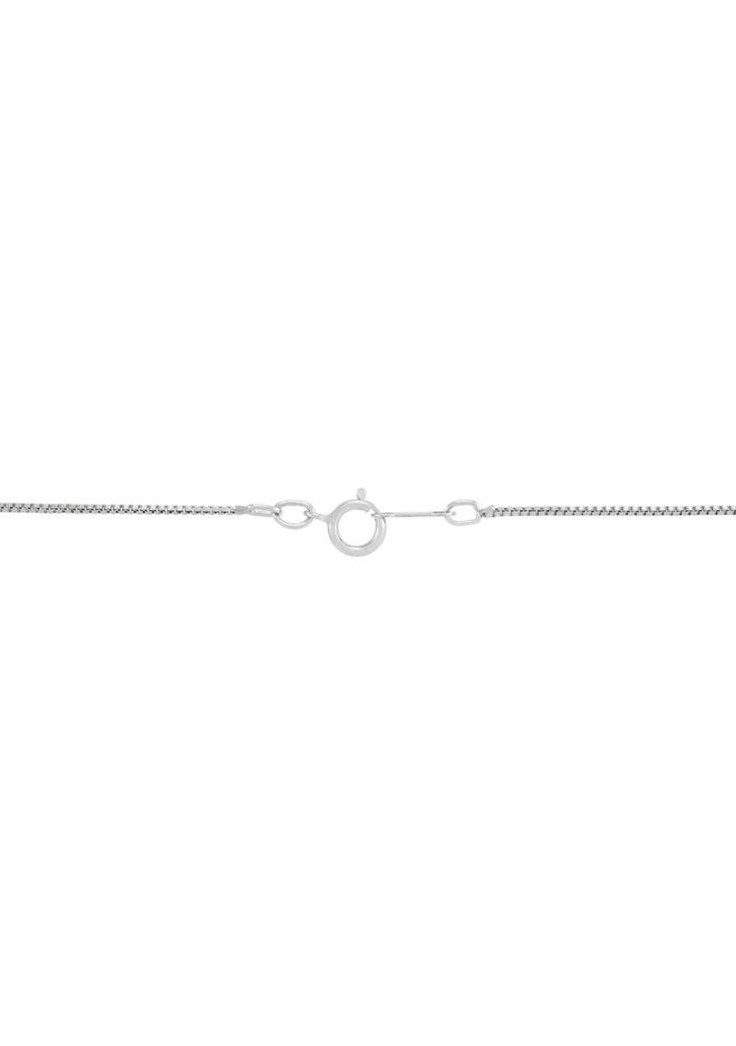 Heart Locket with 18" Box Chain Necklace in Sterling Silver