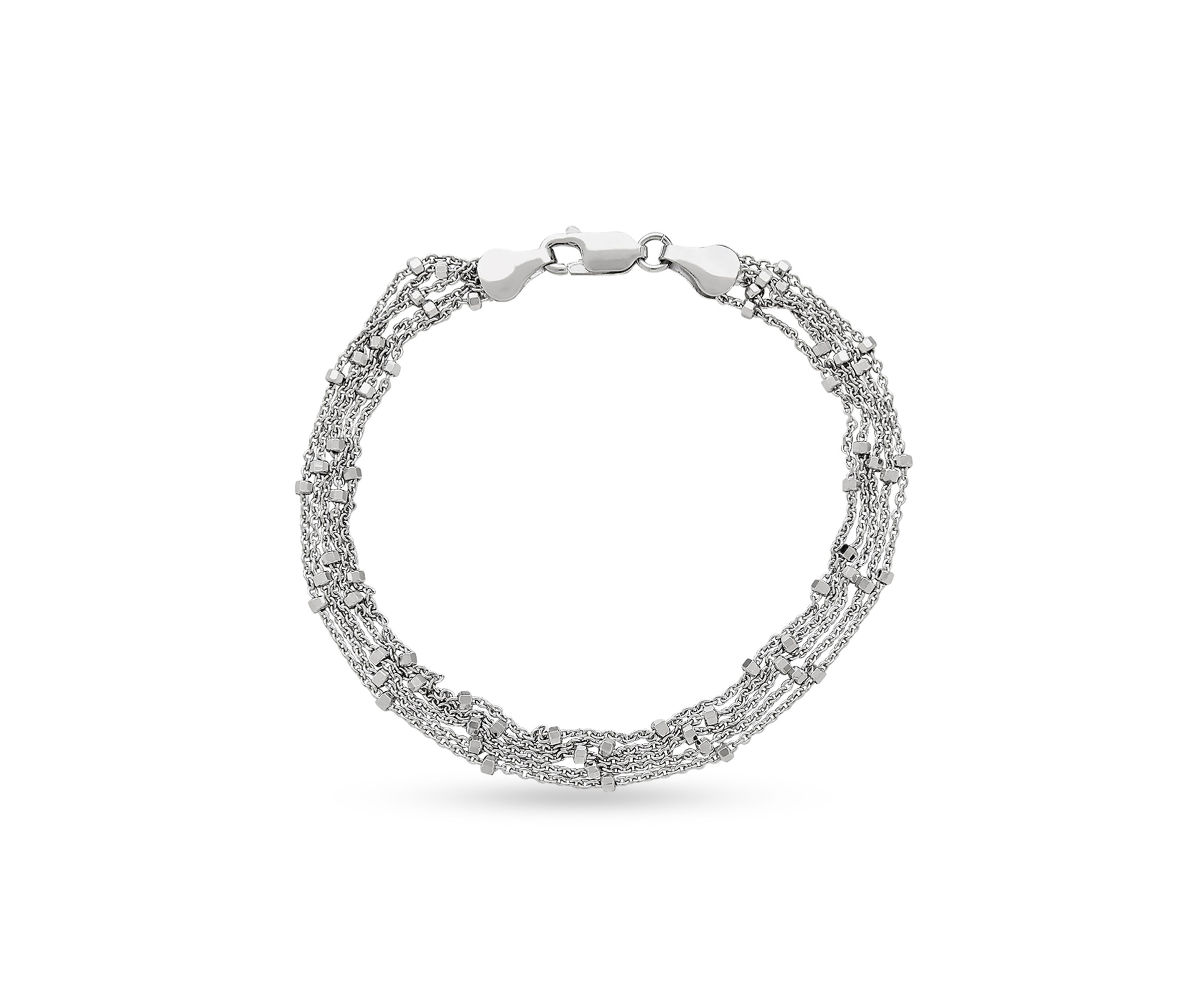 Sterling Silver Strand Bead Bracelet