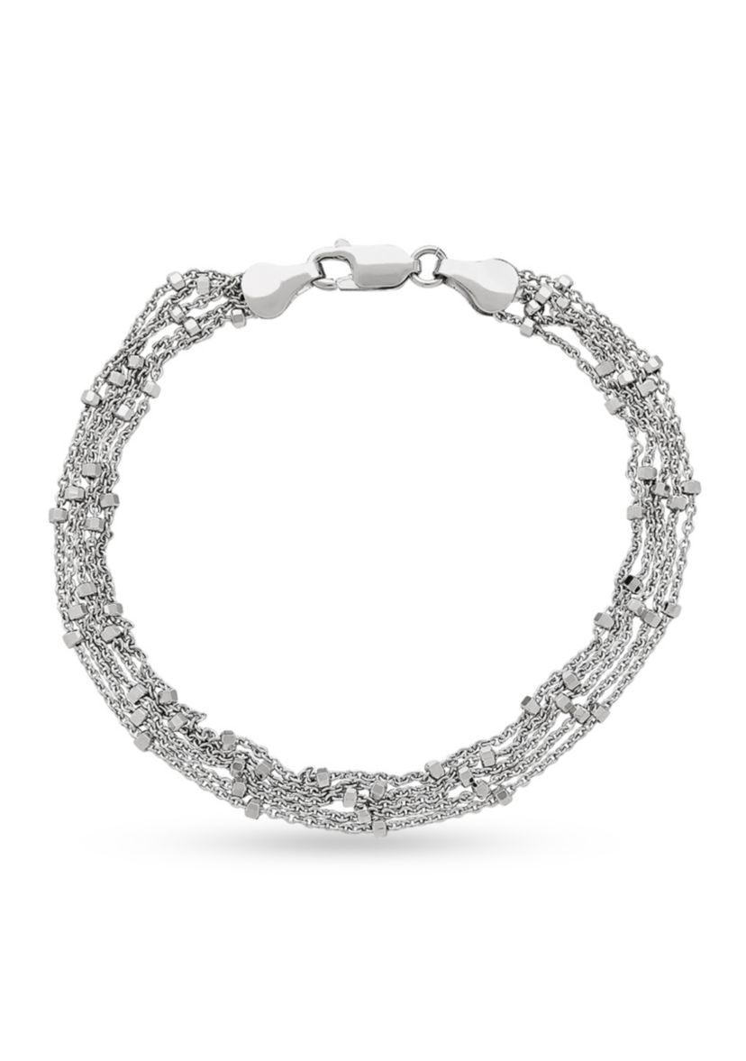 Sterling Silver Strand Bead Bracelet