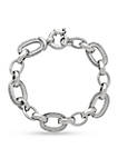 Sterling Silver Open Link Chain Bracelet