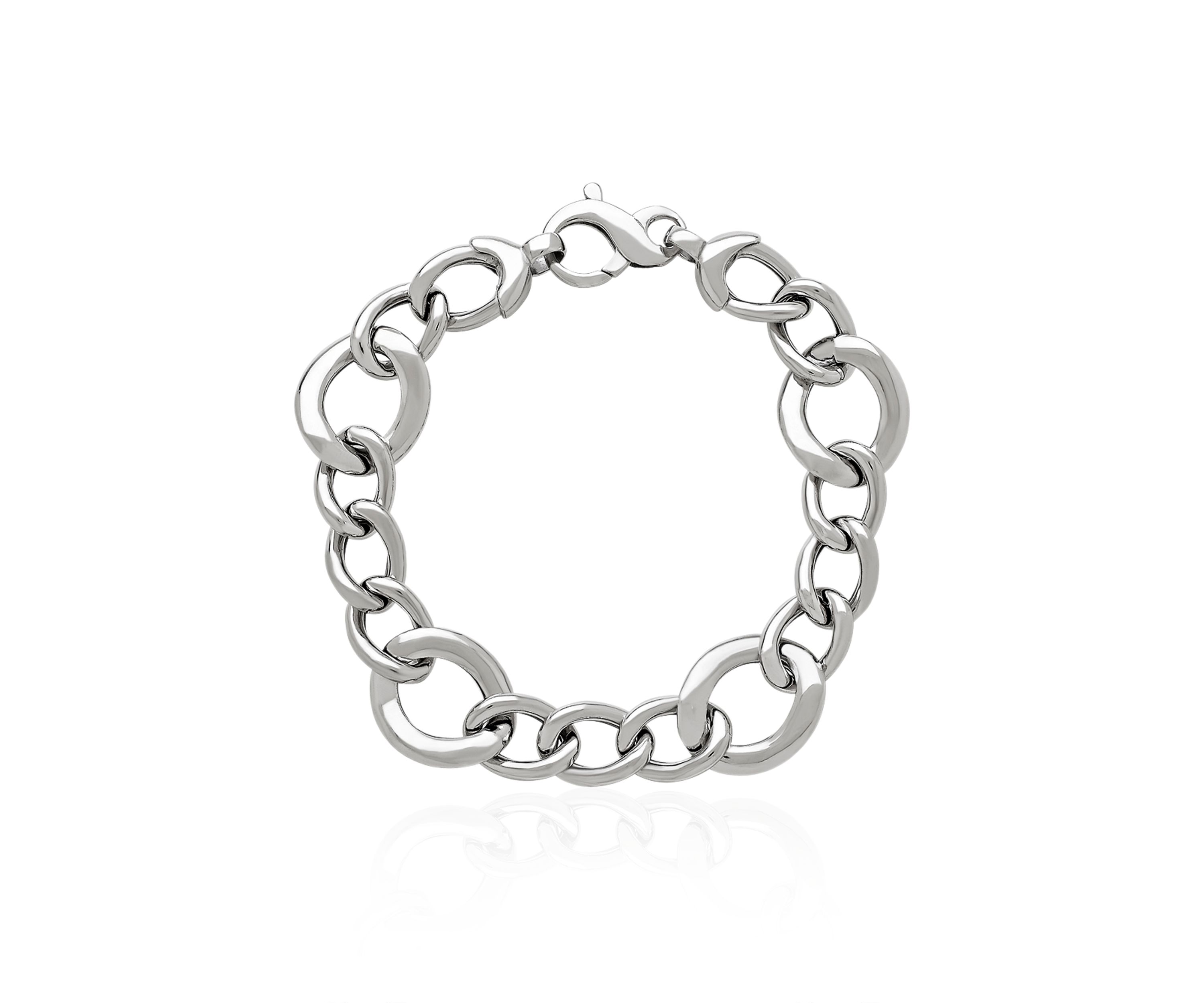 Sterling Silver Round Link Bracelet