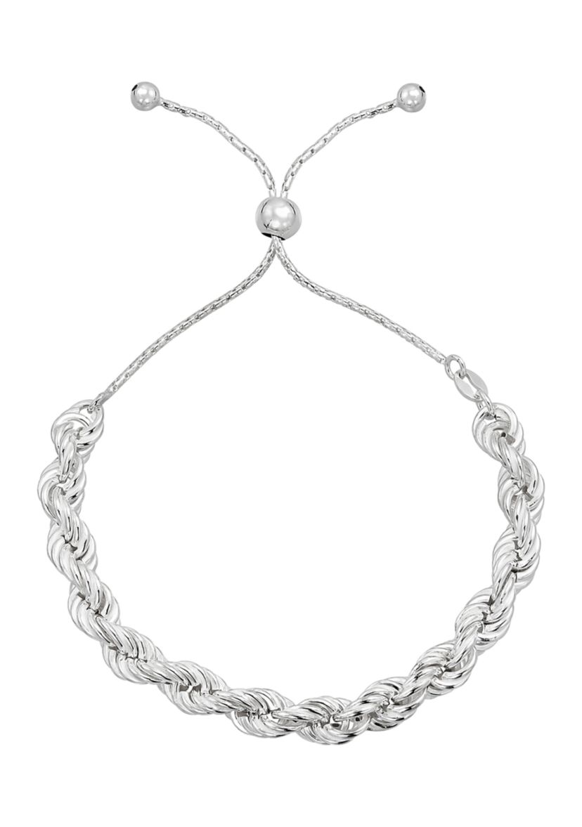 PDC Bolo Rope Bracelet in Sterling Silver