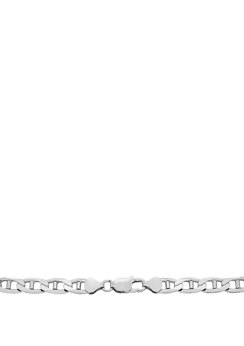 22 Inch Mariner Chain Necklace in Sterling Silver 