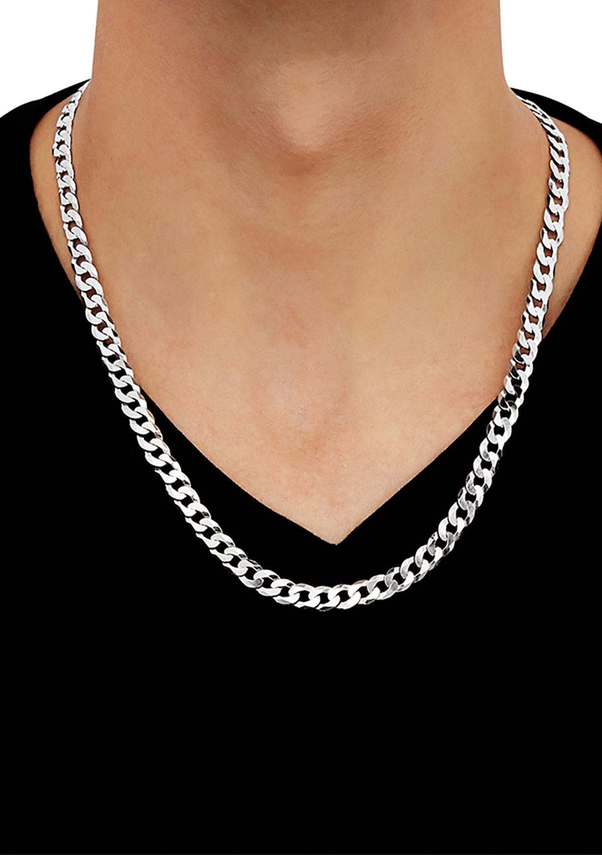 22 Inch Chain Necklace in Sterling Silver 