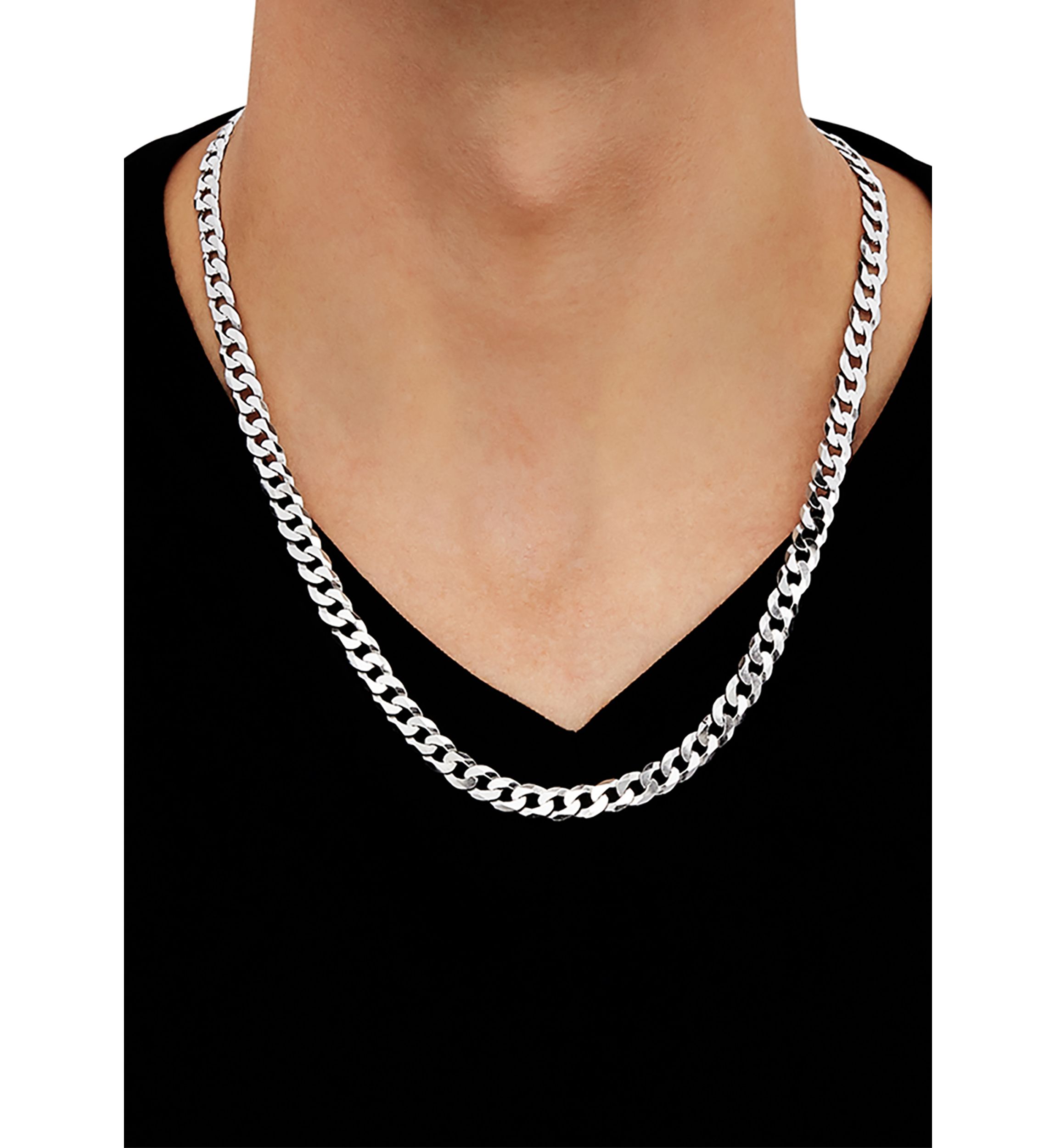 22 Inch Chain Necklace in Sterling Silver 