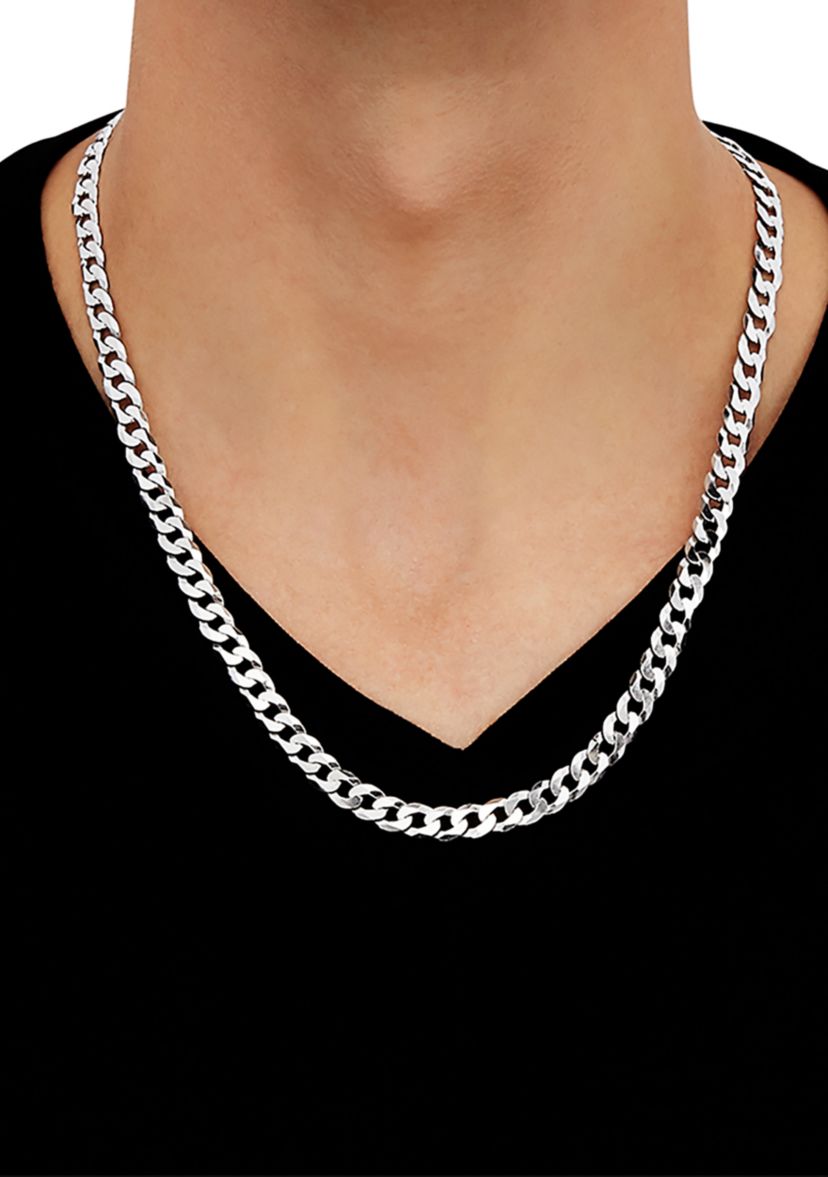 22 Inch Chain Necklace in Sterling Silver 