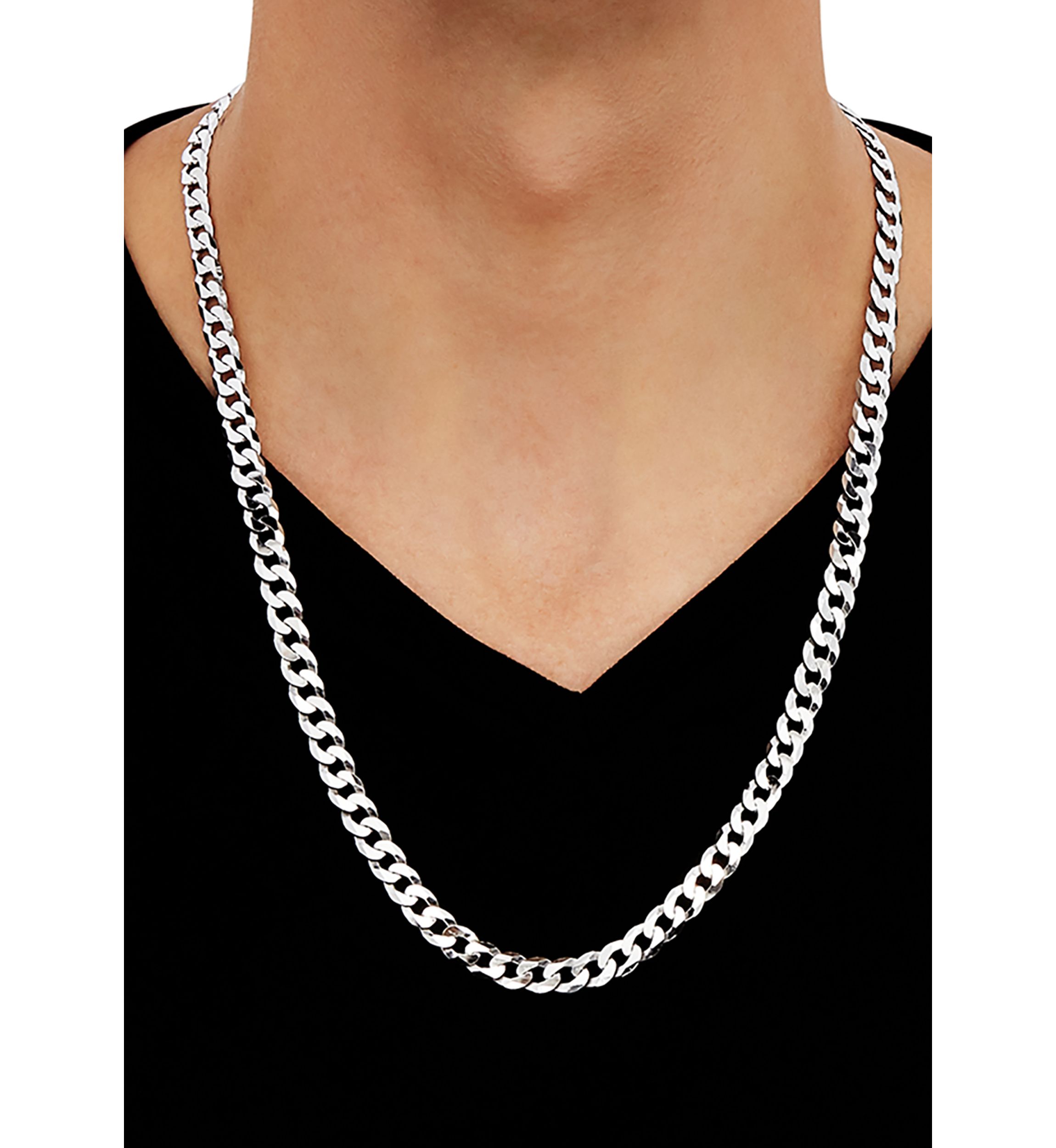 24 Inch Chain Necklace in Sterling Silver 