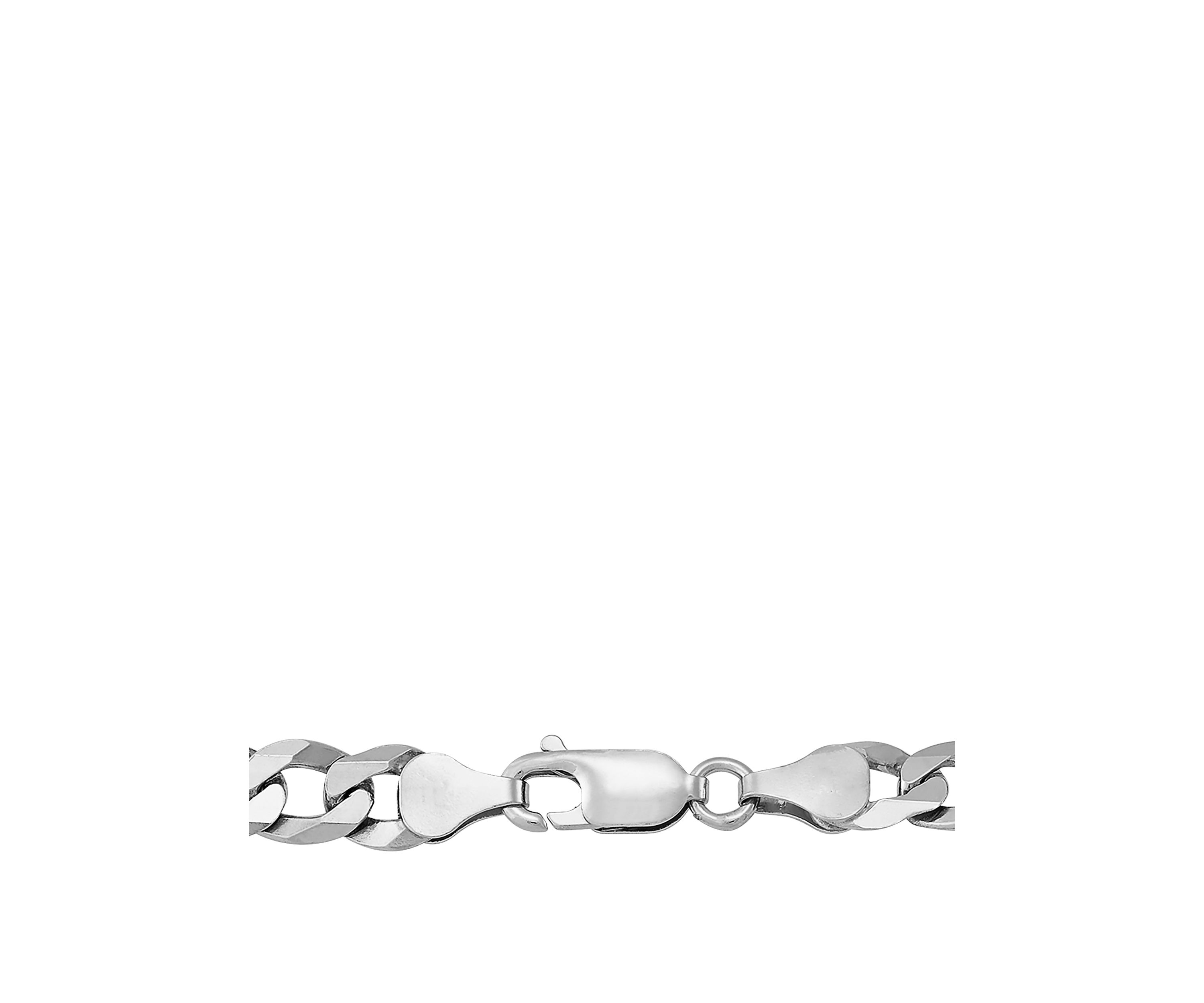 22 Inch Figaro Chain Necklace in Sterling Silver 