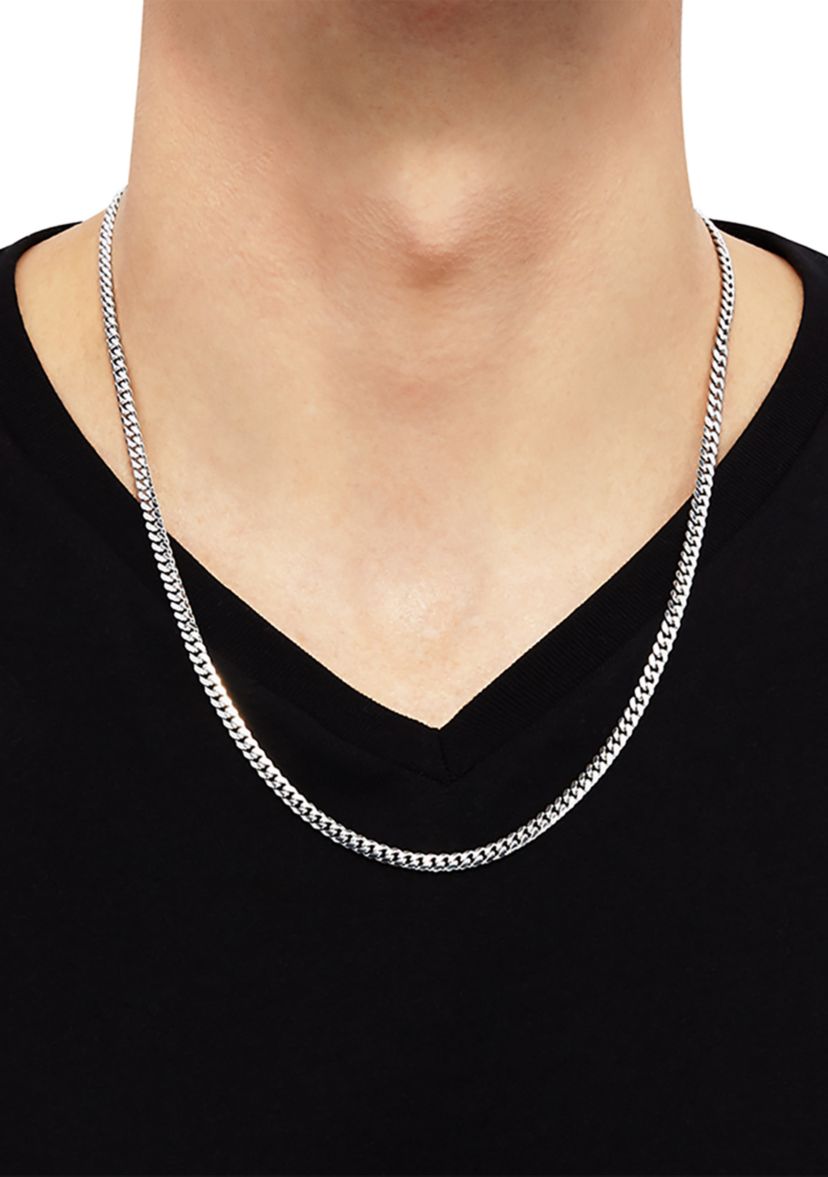 22 Inch Chain Necklace in Sterling Silver 