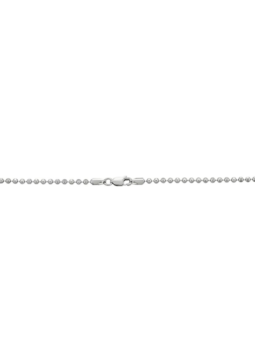 2.5 Millimeter Solid Bead Chain Necklace in Sterling Silver