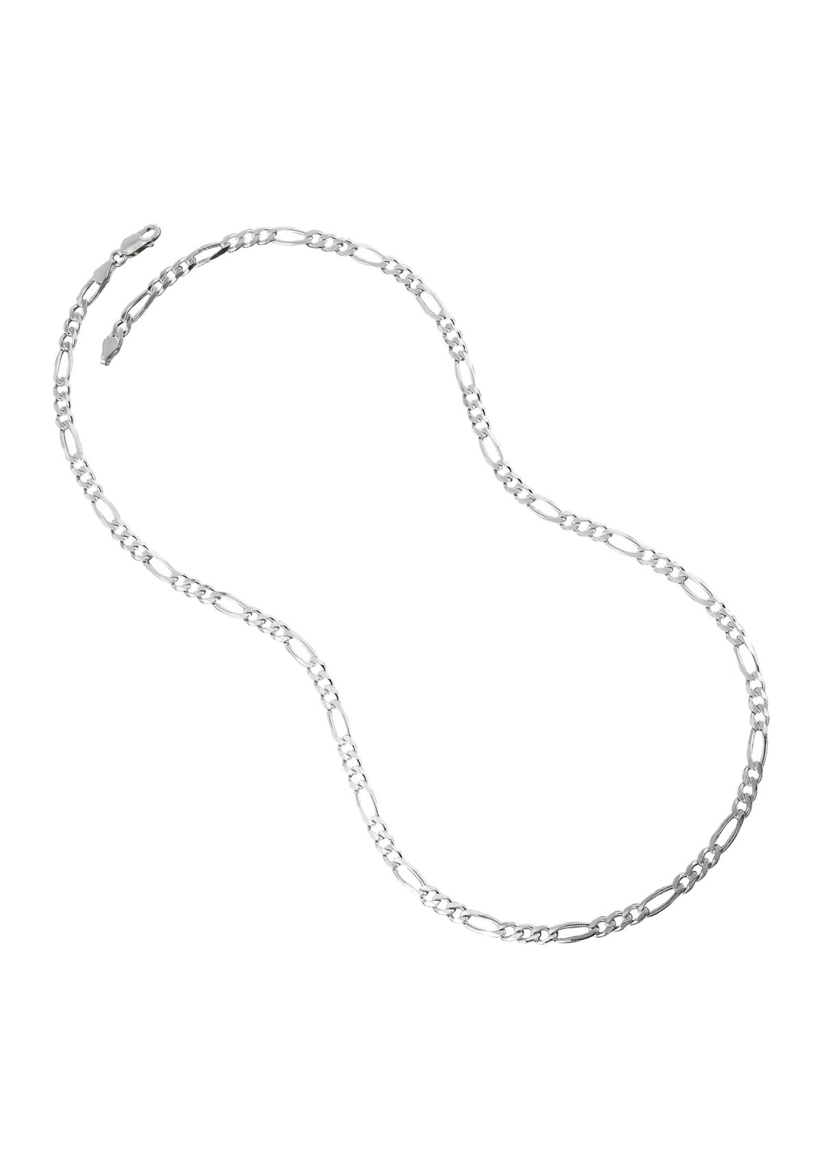 Sterling Silver 1.2mm Figaro Chain