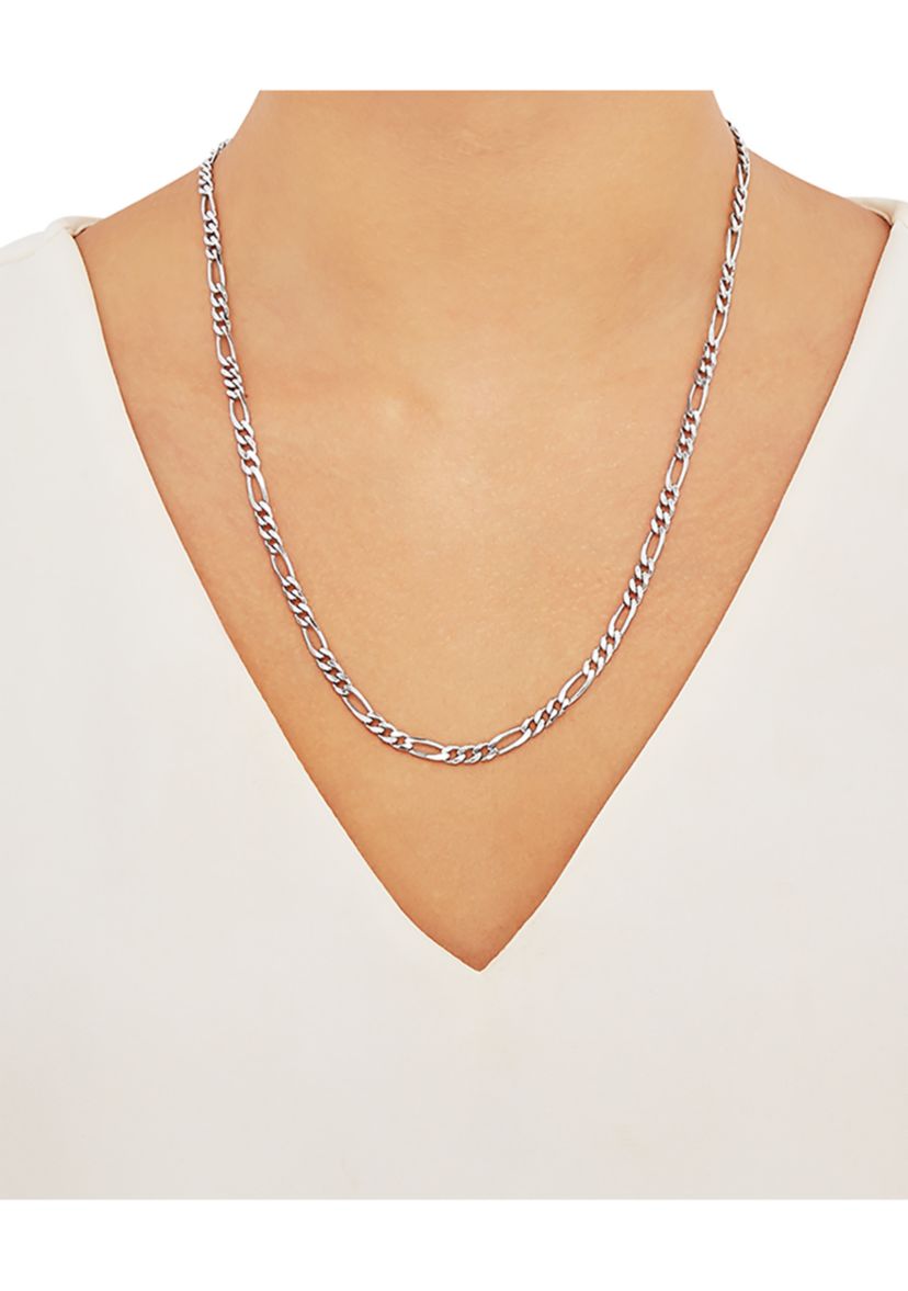 Sterling Silver 1.2mm Figaro Chain