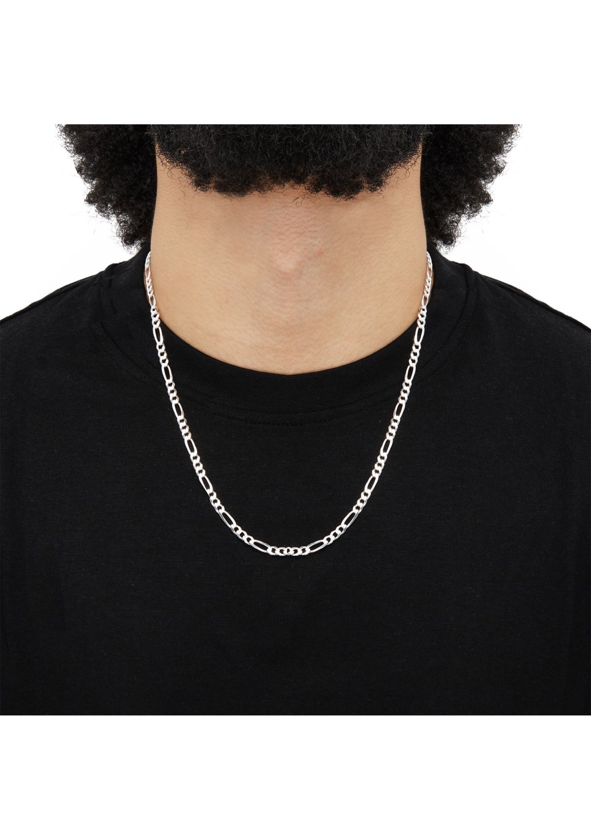 Sterling Silver 1.2mm Figaro Chain