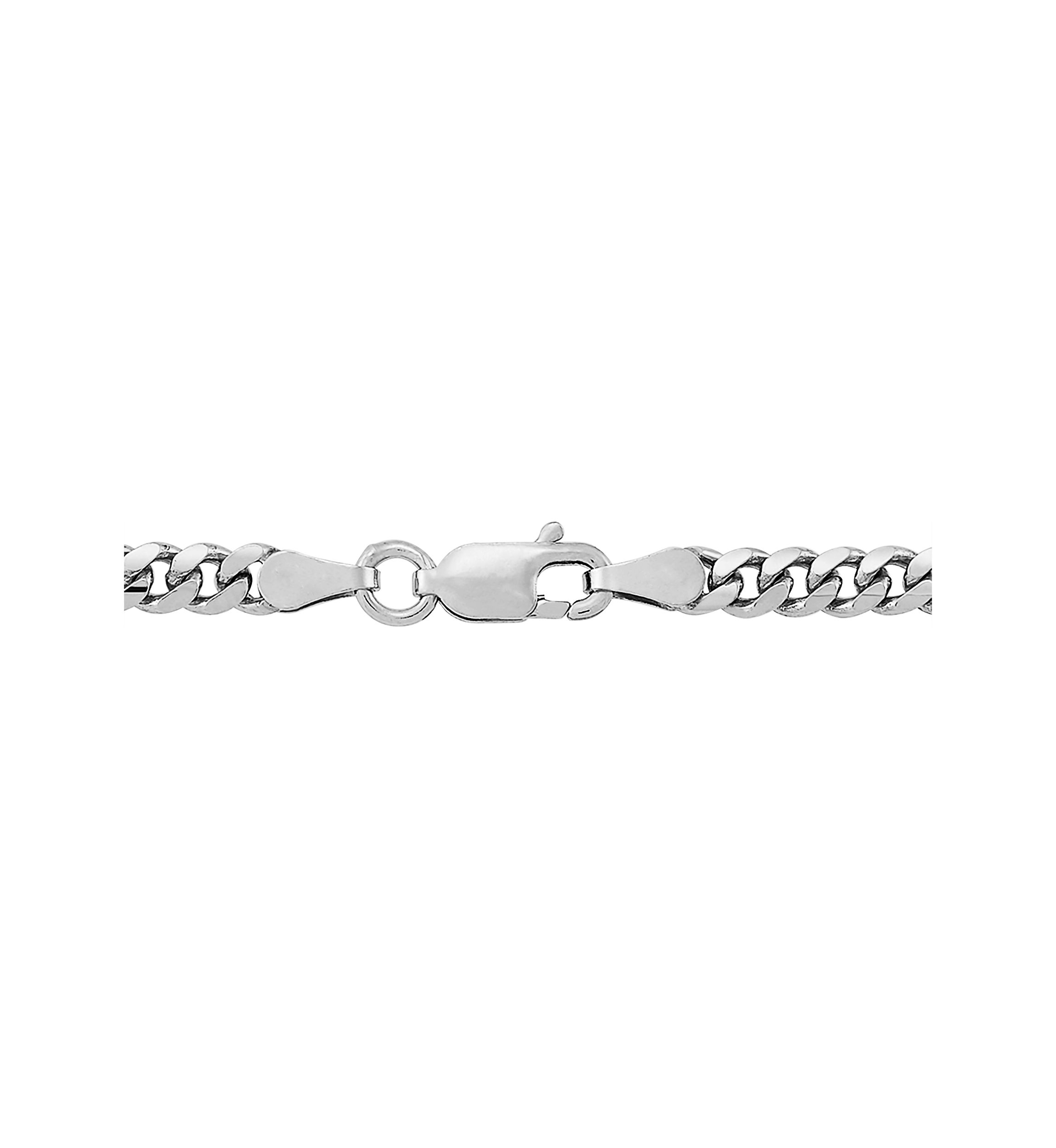 2.8 Millimeter Solid Cuban Chain Necklace in Sterling Silver