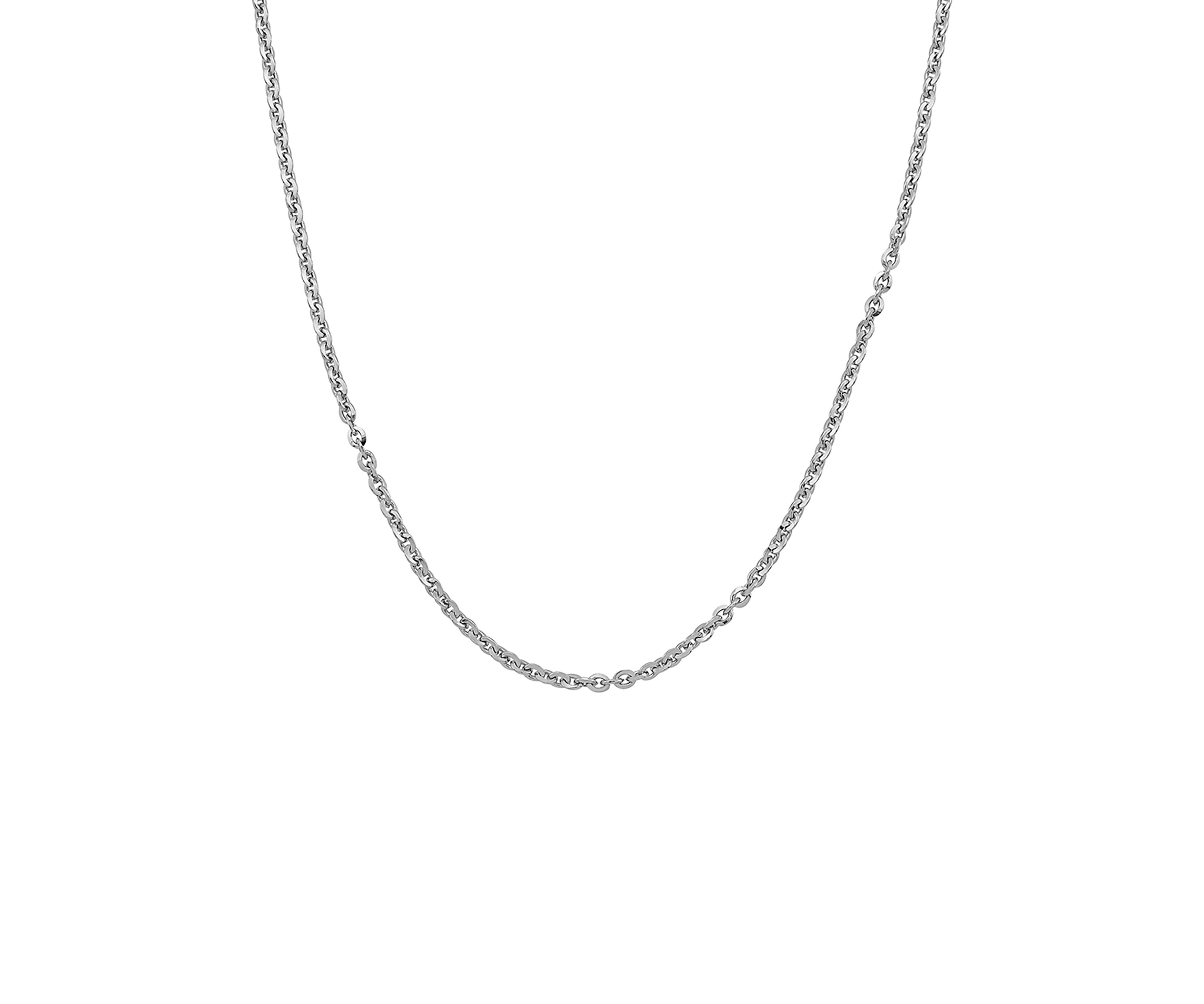 2.9 Millimeter Solid Oval Cable Chain Necklace in Sterling Silver