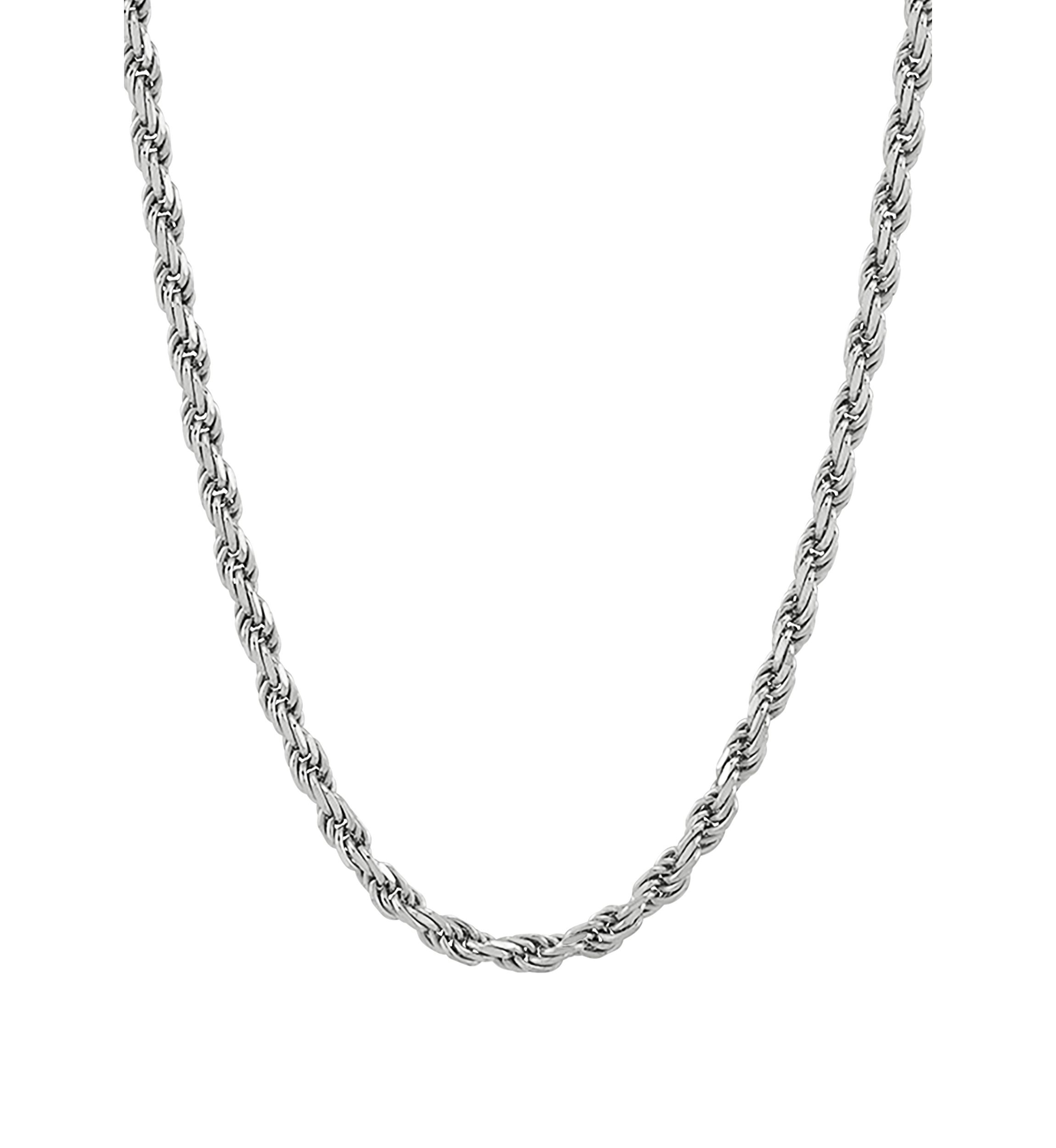 2.7 Solid Rope Chain Necklace in Sterling Silver