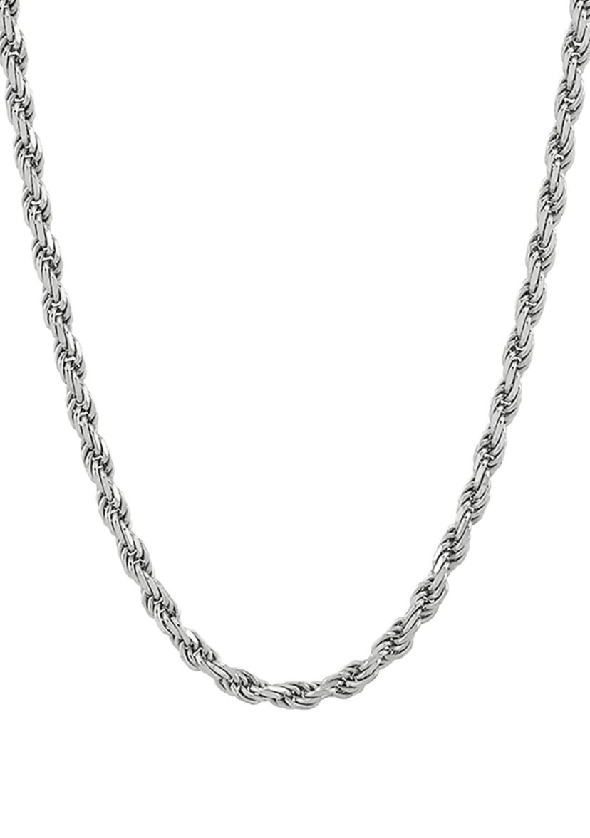 2.7 Solid Rope Chain Necklace in Sterling Silver
