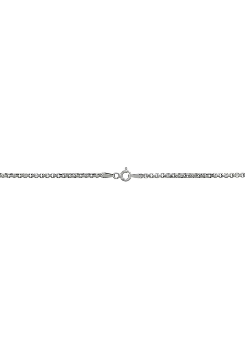 2 Millimeter Solid Round Box Chain Necklace in Sterling Silver