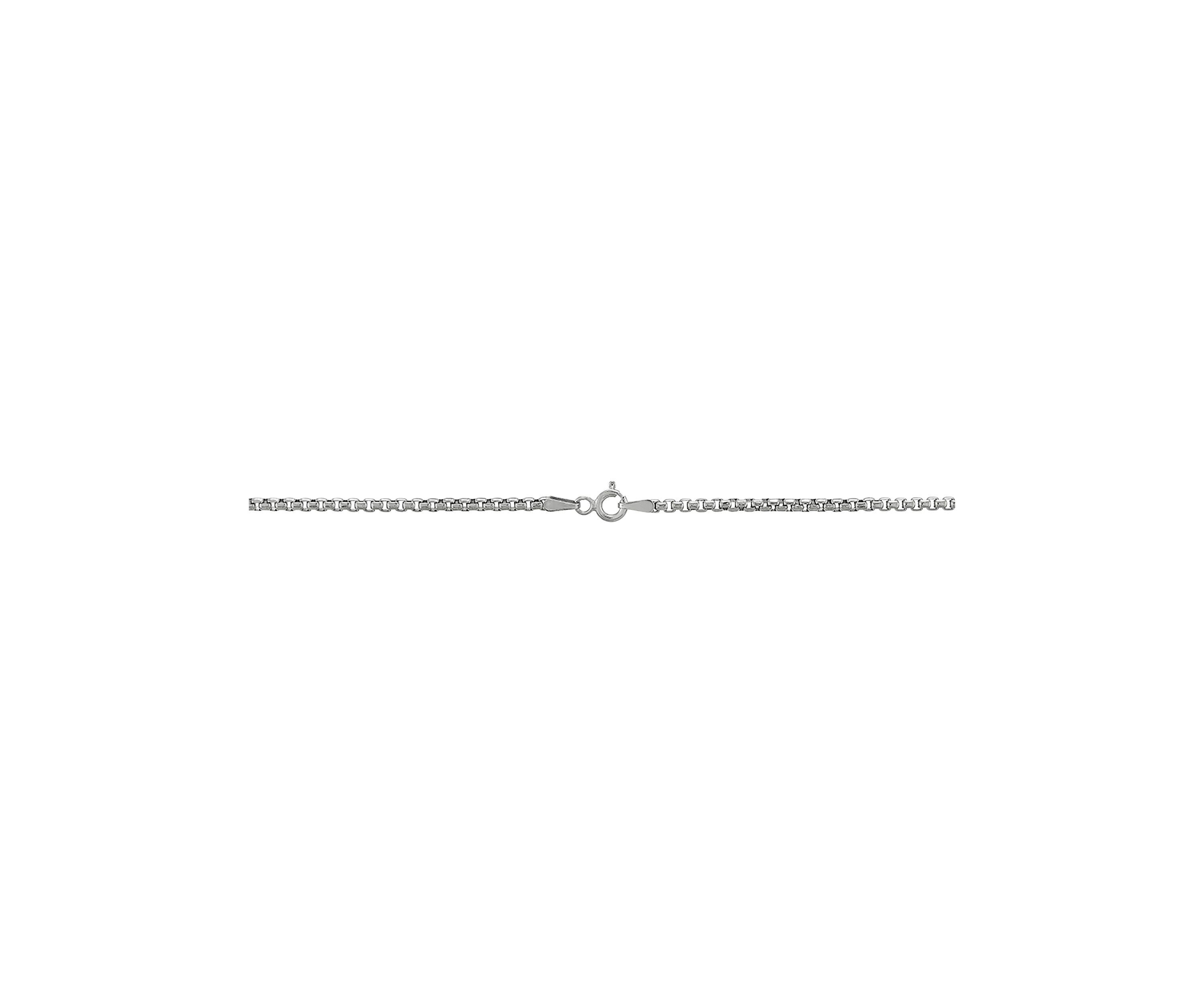 2 Millimeter Solid Round Box Chain Necklace in Sterling Silver