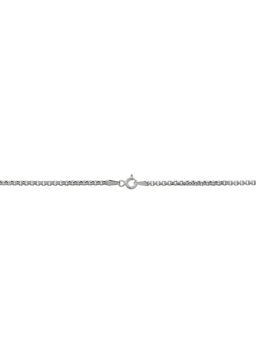 2 Millimeter Solid Round Box Chain Necklace in Sterling Silver